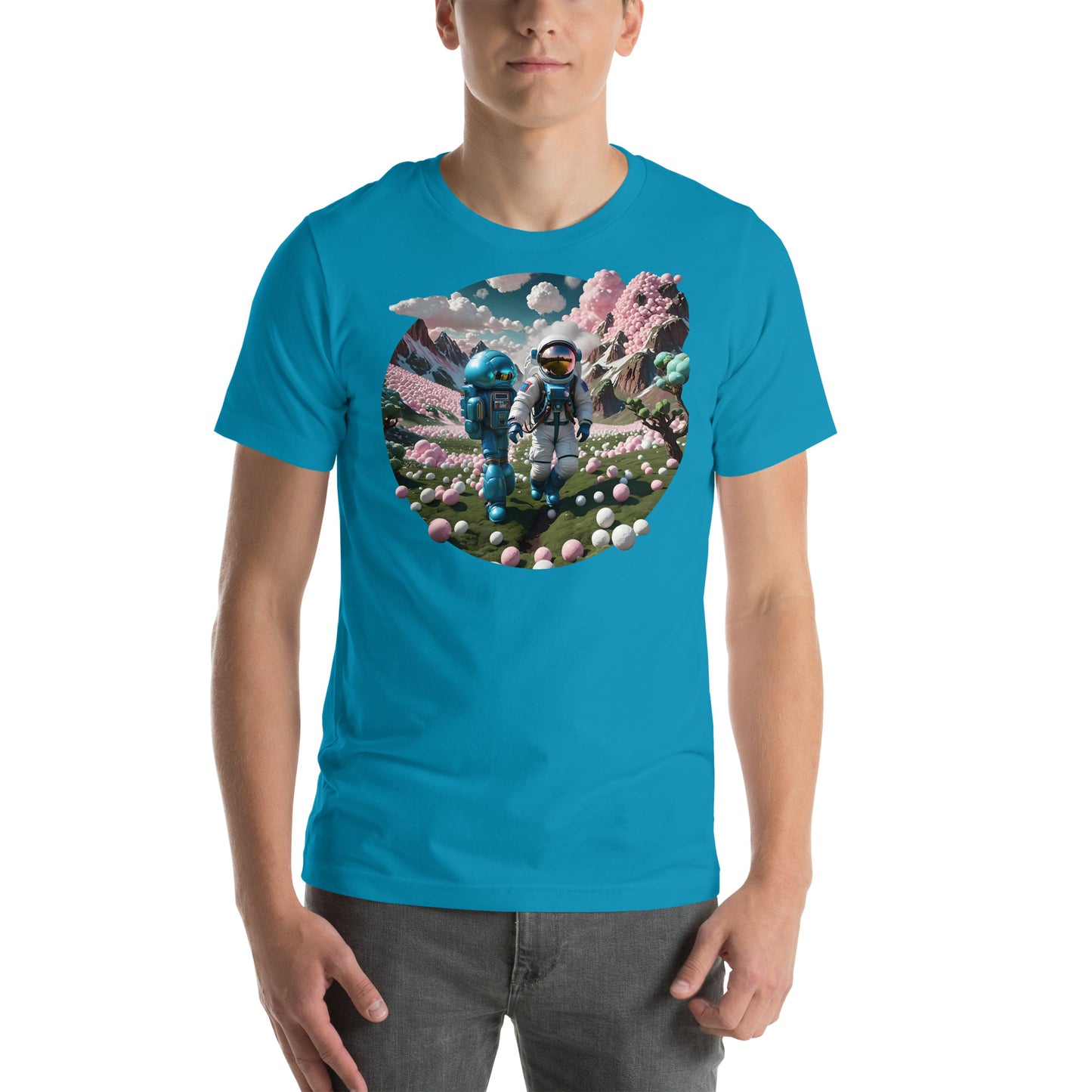 AI Bubble Gum Space Unisex t-shirt