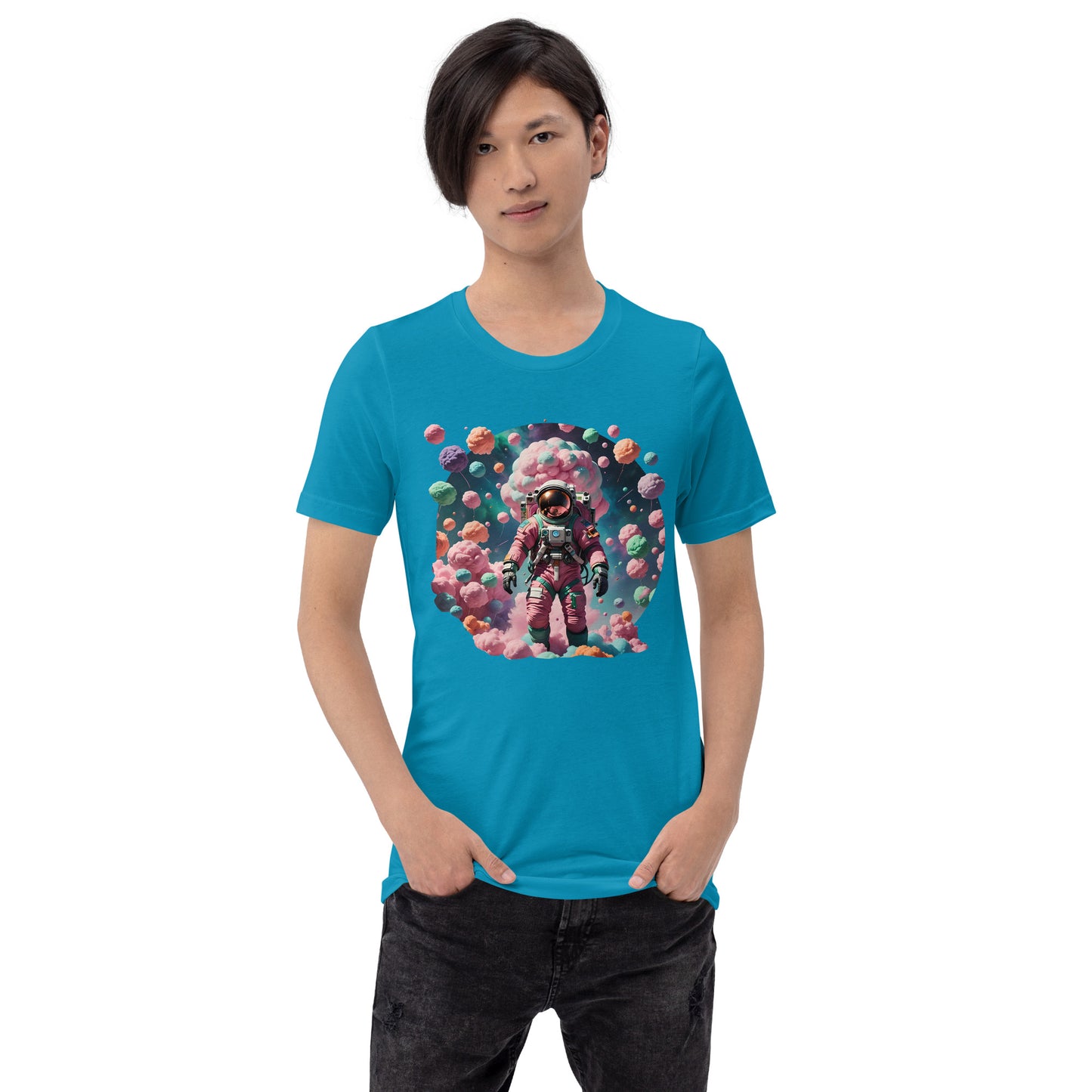 AI Cotton Candy Space Unisex t-shirt