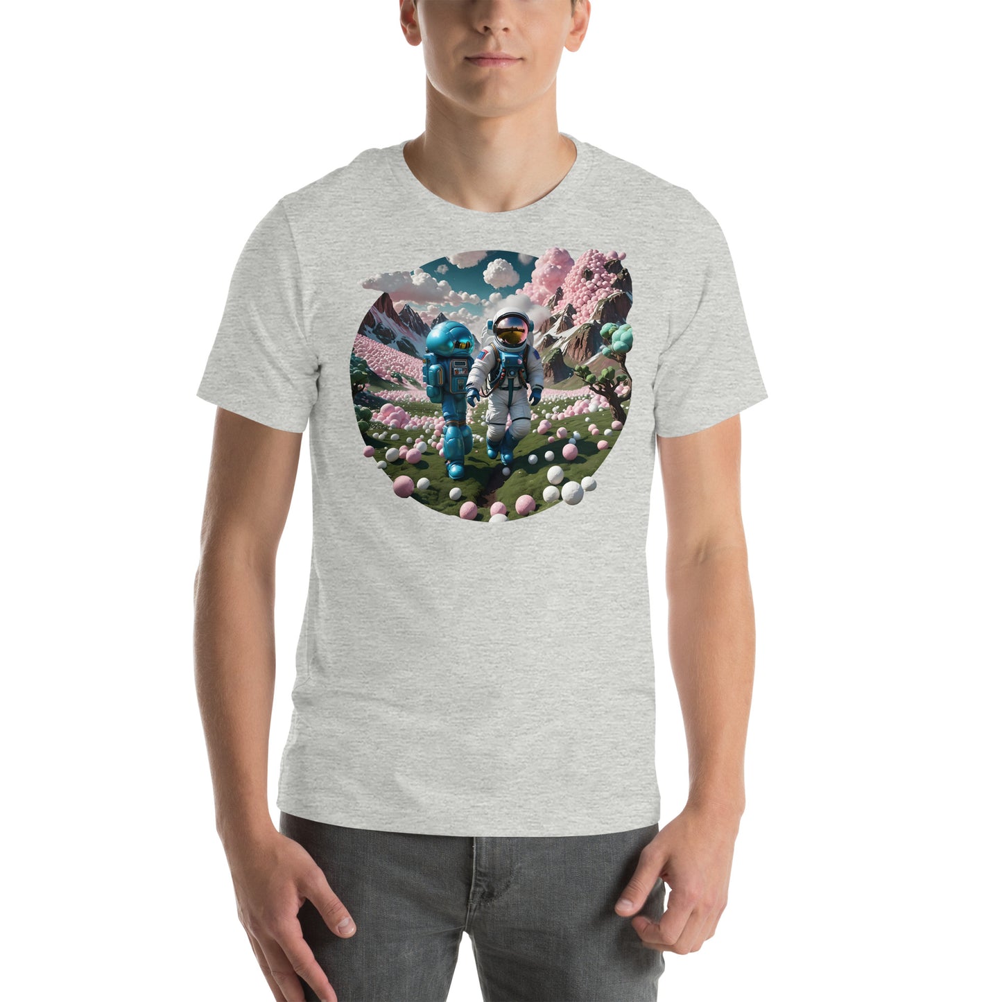 AI Bubble Gum Space Unisex t-shirt