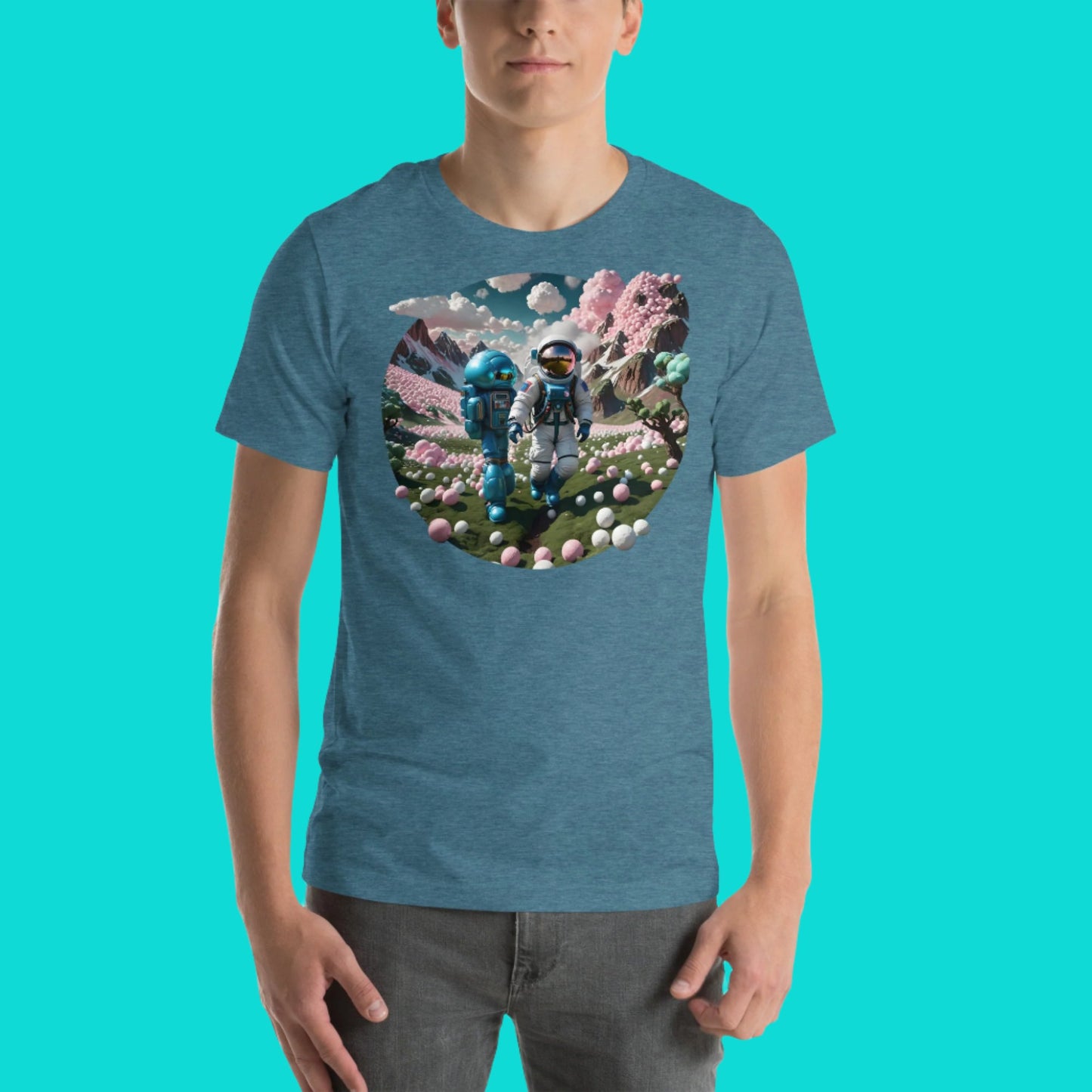 AI Bubble Gum Space Unisex t-shirt