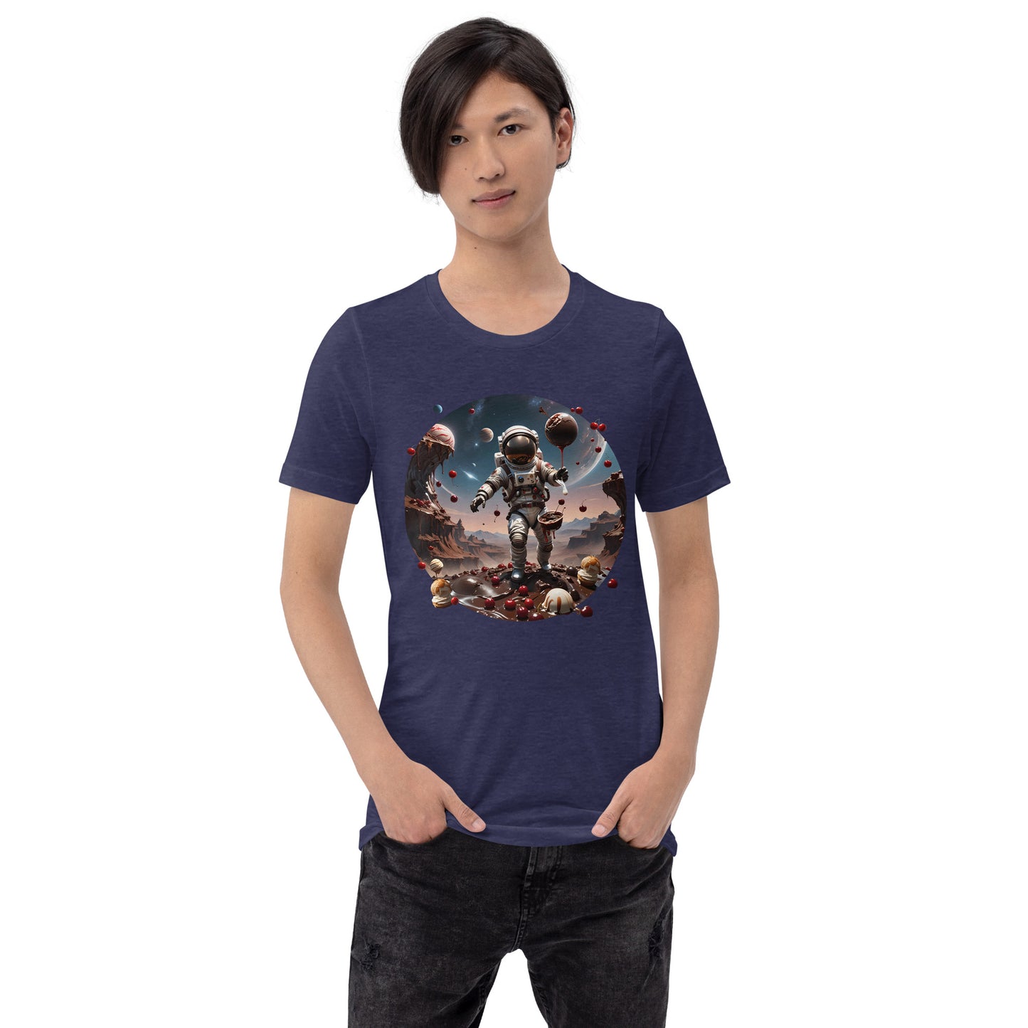 AI Chocolate Sundae Space Unisex t-shirt