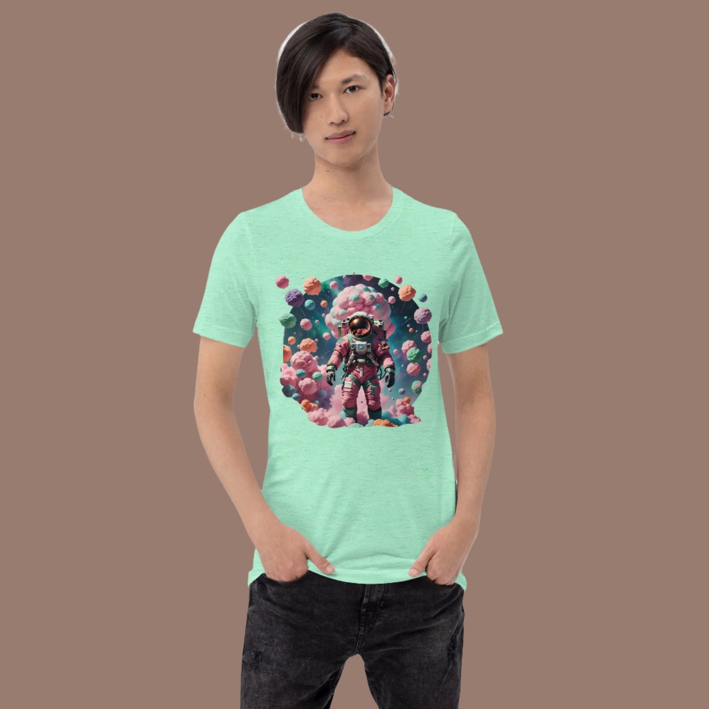 AI Cotton Candy Space Unisex t-shirt