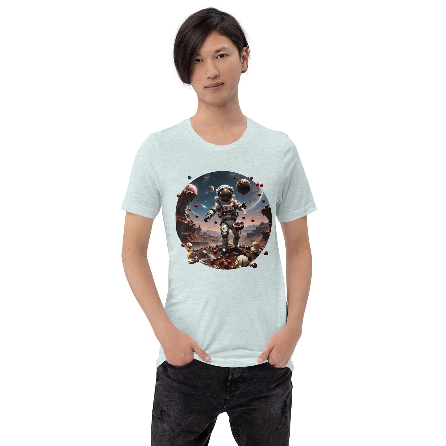 AI Chocolate Sundae Space Unisex t-shirt