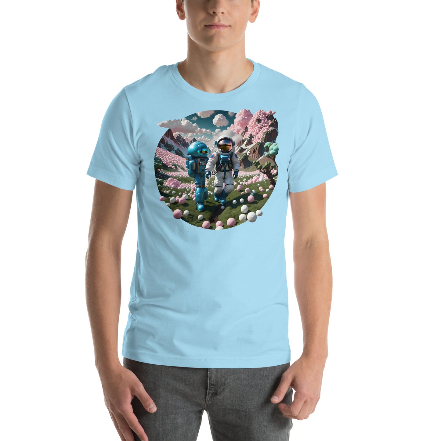 AI Bubble Gum Space Unisex t-shirt