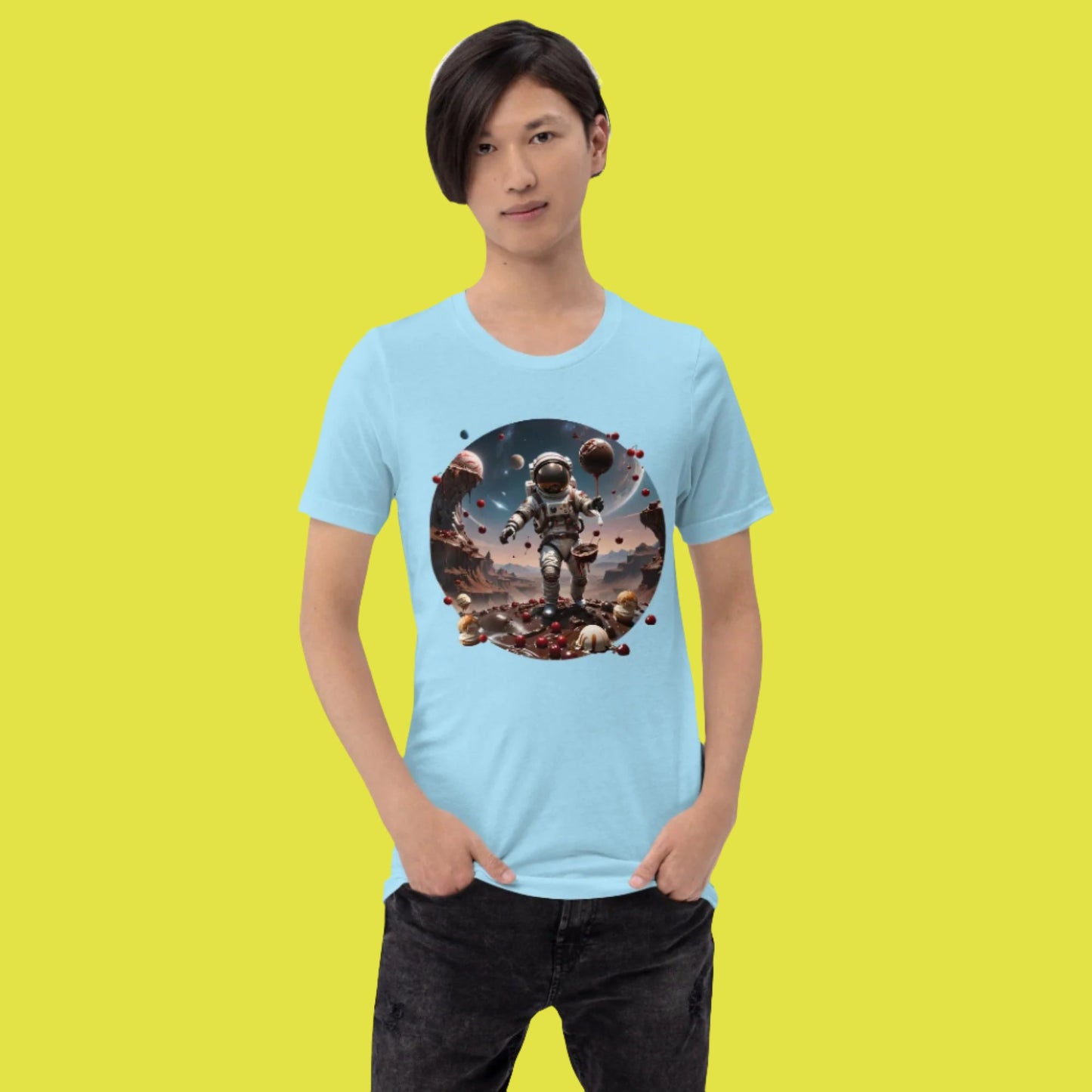 AI Chocolate Sundae Space Unisex t-shirt