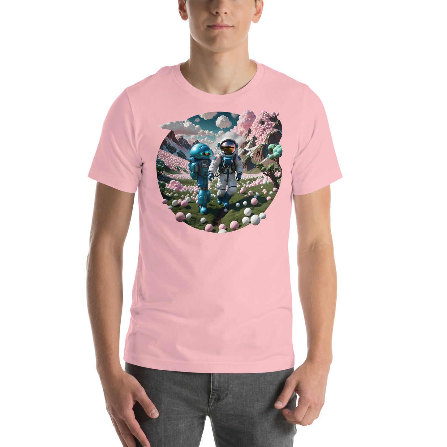 AI Bubble Gum Space Unisex t-shirt