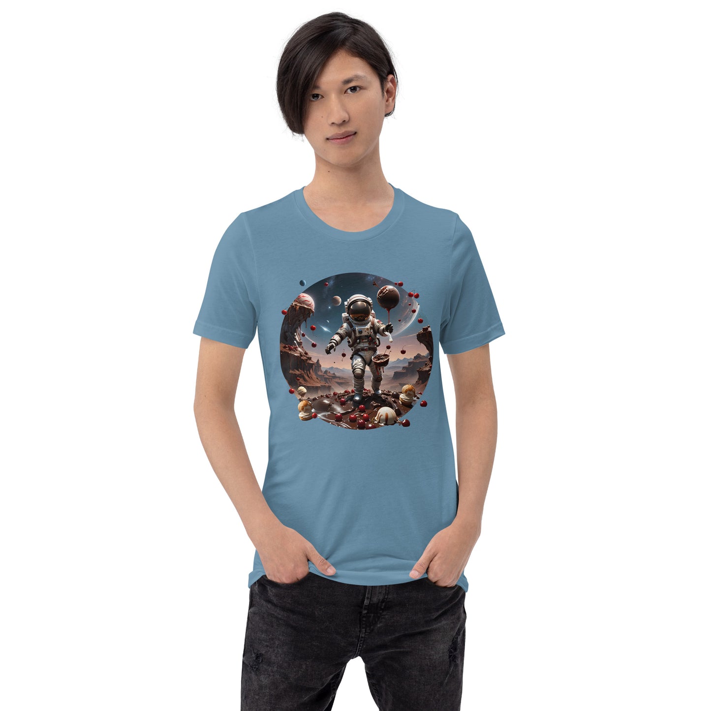 AI Chocolate Sundae Space Unisex t-shirt