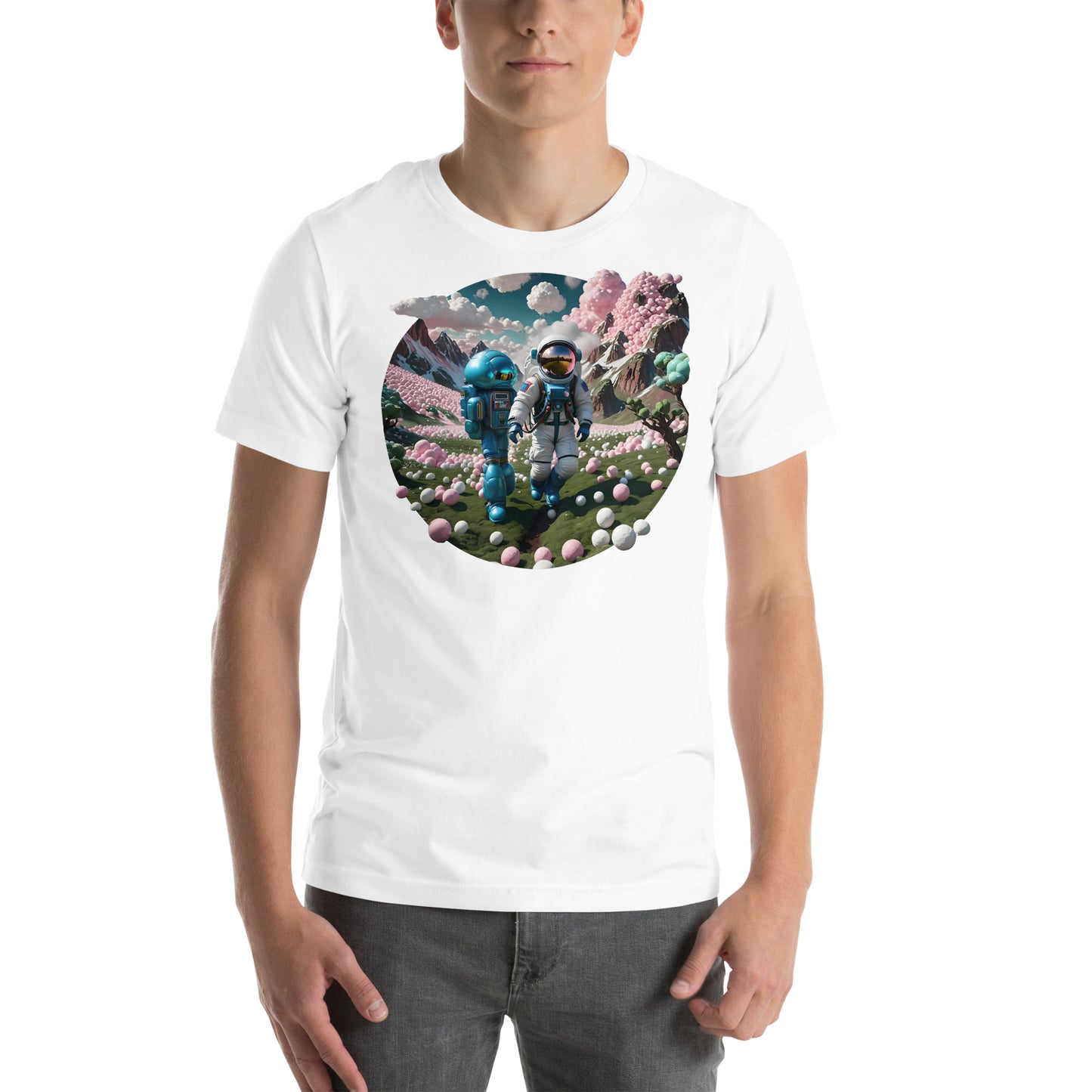 AI Bubble Gum Space Unisex t-shirt