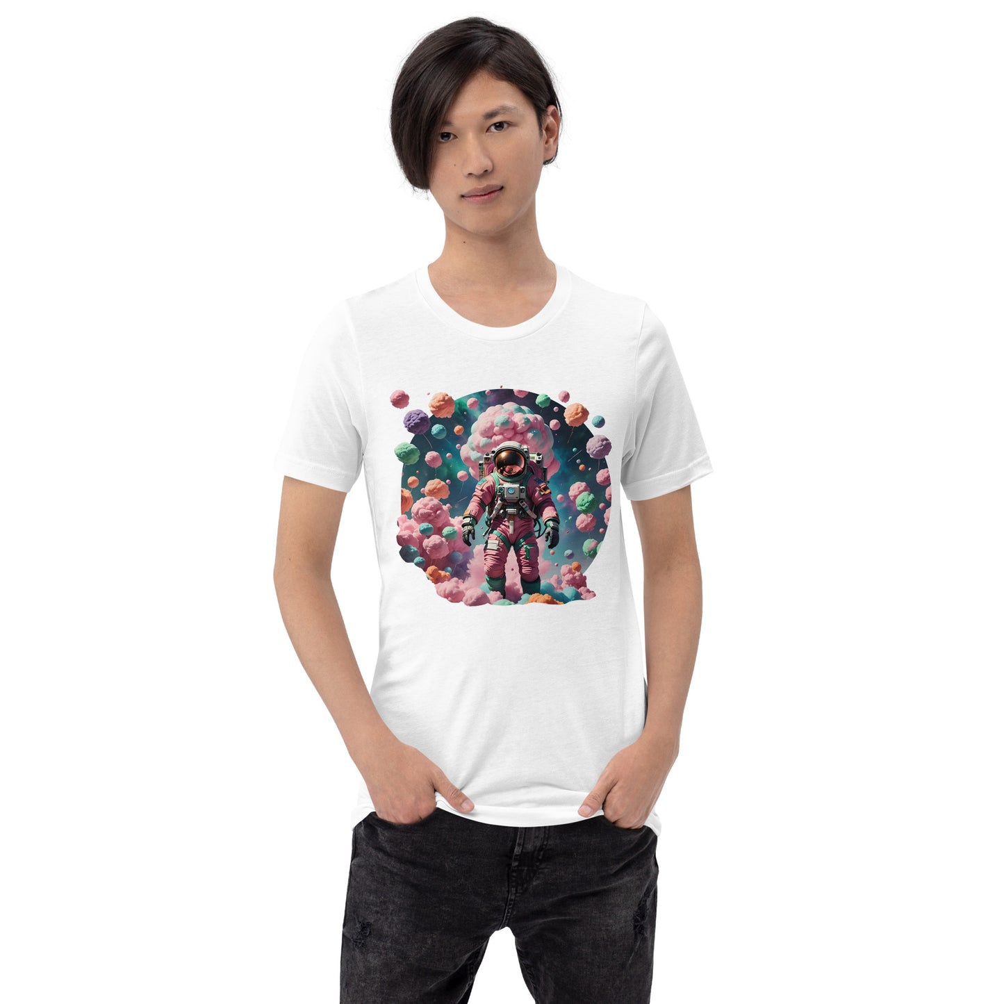 AI Cotton Candy Space Unisex t-shirt