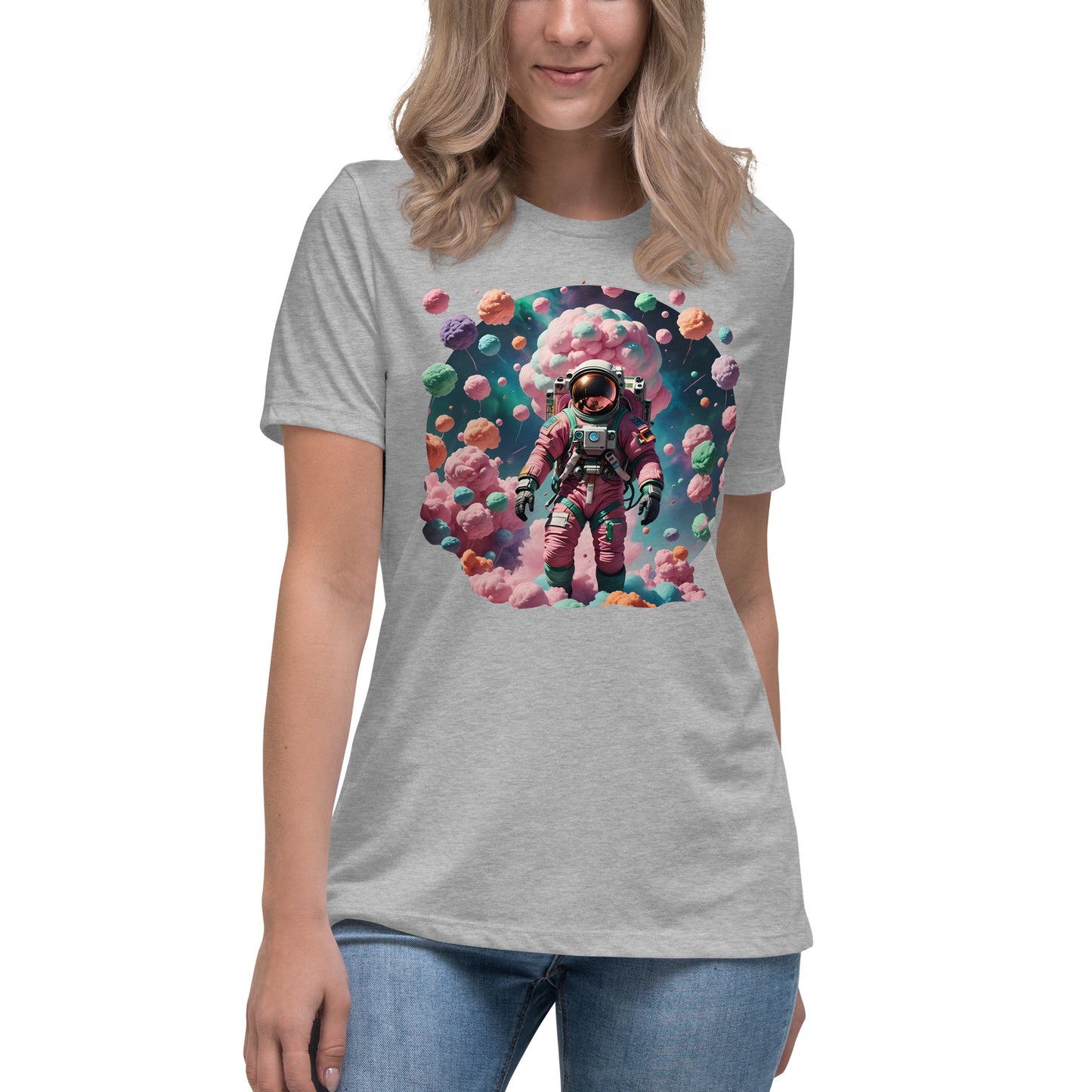 AI Cotton Candy Space Women's Relaxed T-Shirt