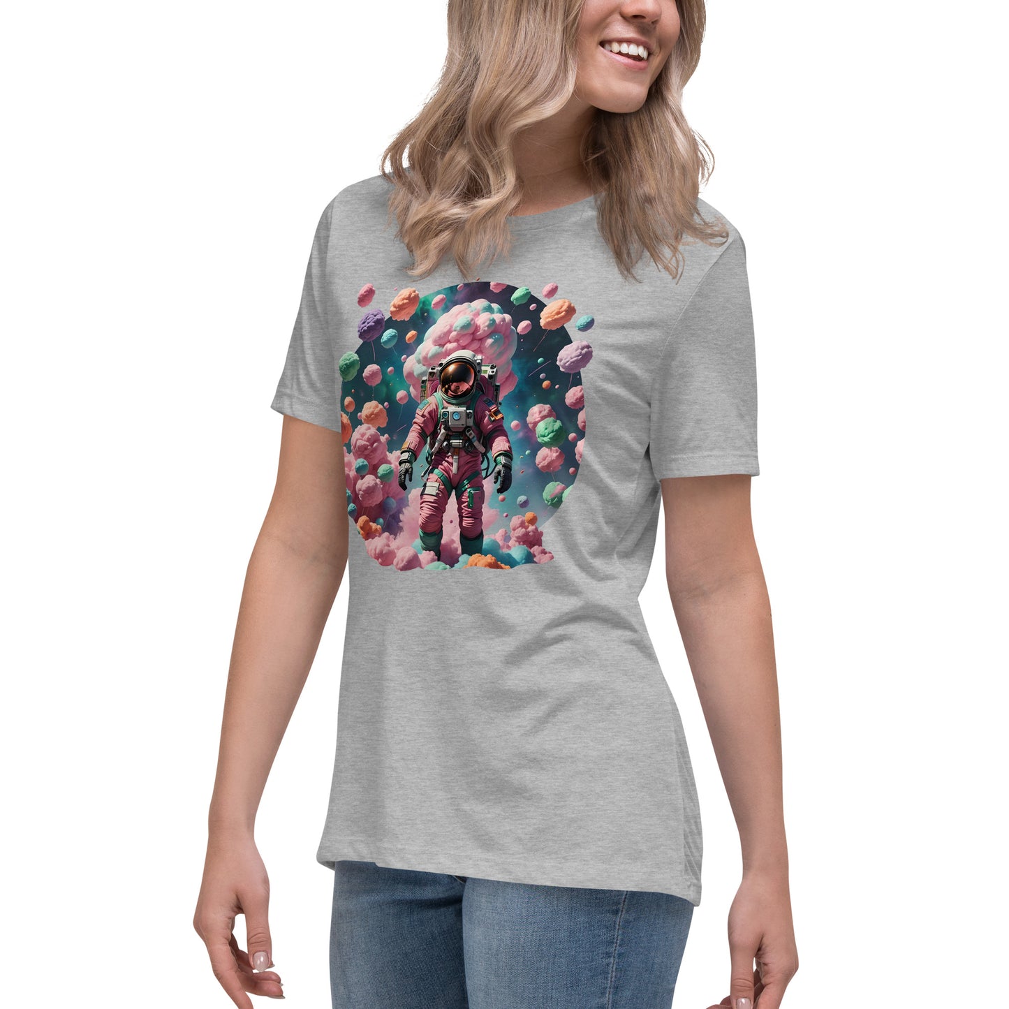 AI Cotton Candy Space Women's Relaxed T-Shirt