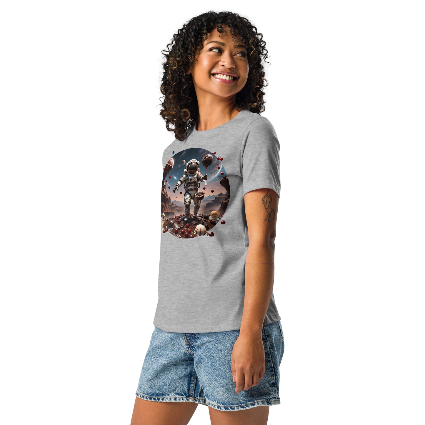 AI Chocolate Sundae Space Women's Relaxed T-Shirt