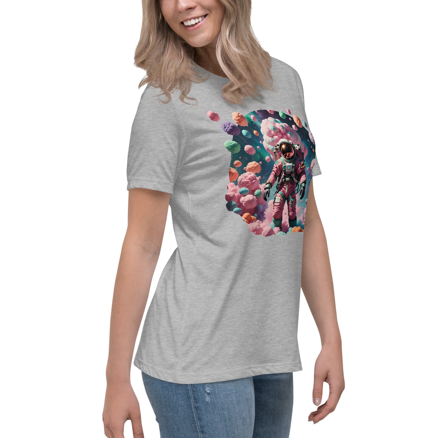 AI Cotton Candy Space Women's Relaxed T-Shirt