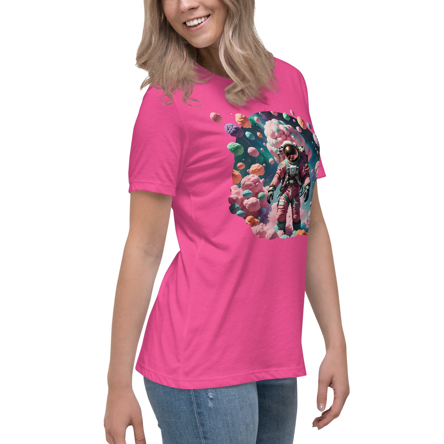 AI Cotton Candy Space Women's Relaxed T-Shirt