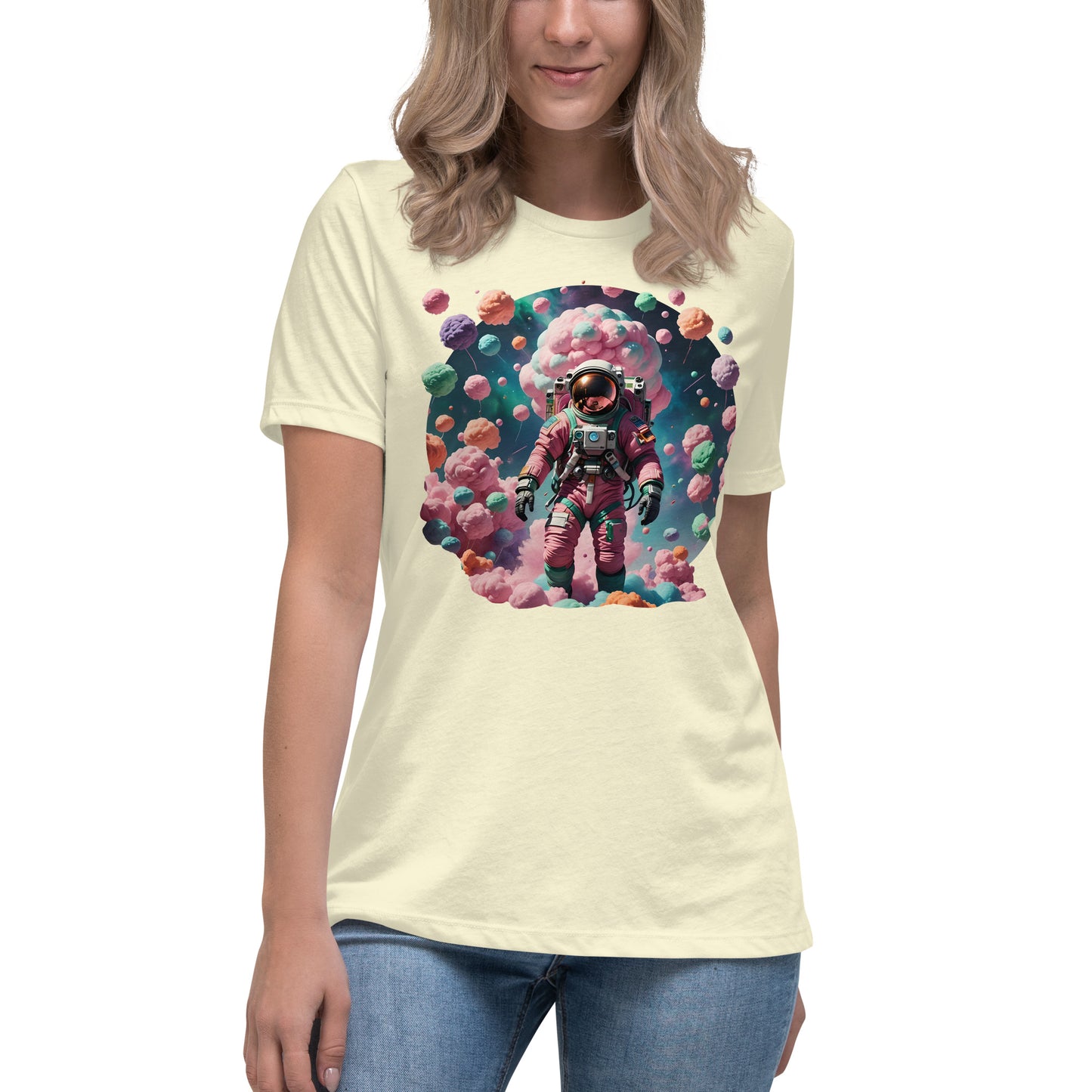 AI Cotton Candy Space Women's Relaxed T-Shirt