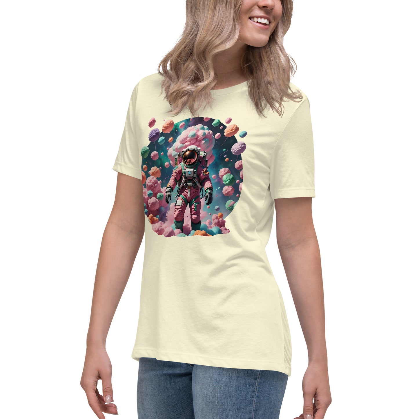 AI Cotton Candy Space Women's Relaxed T-Shirt