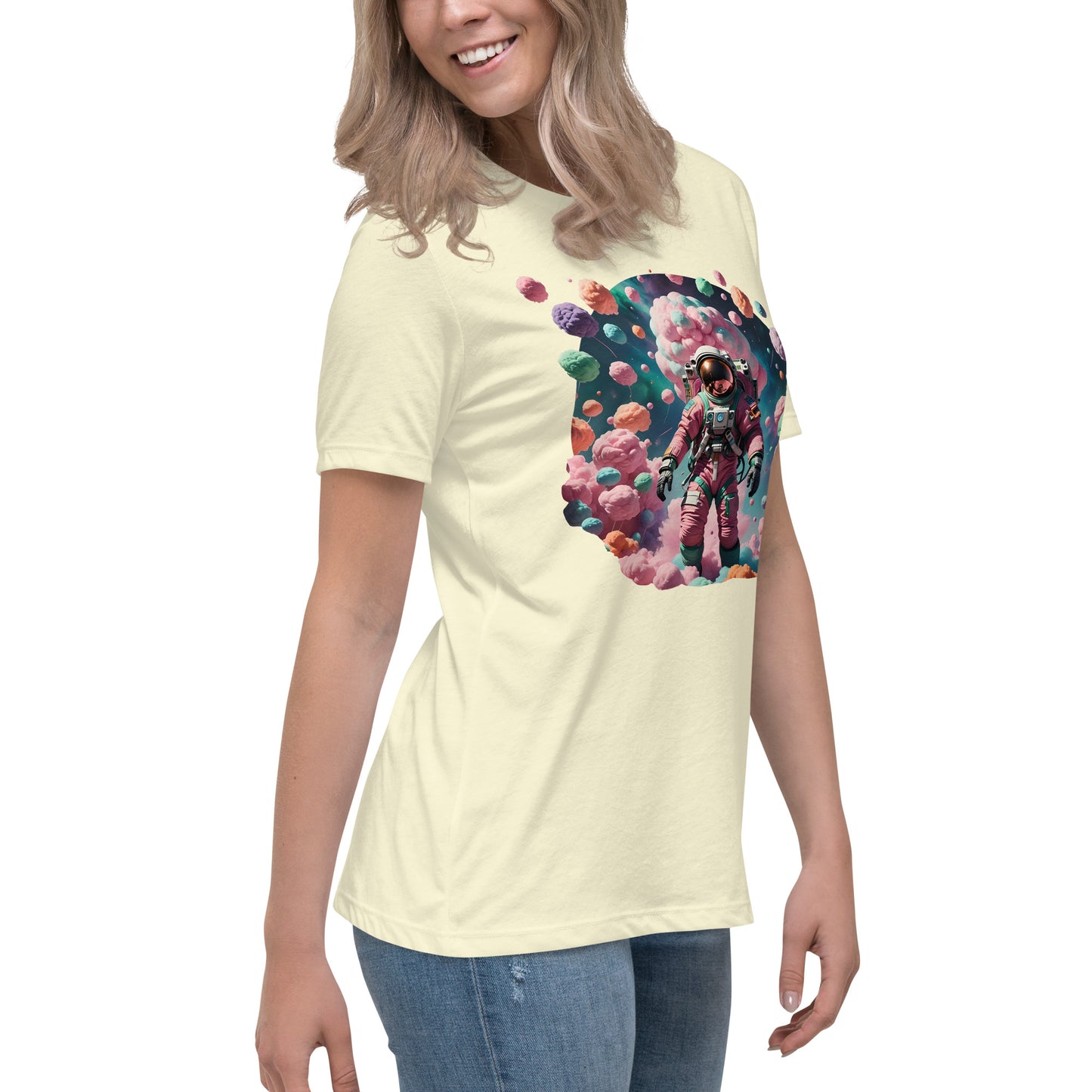 AI Cotton Candy Space Women's Relaxed T-Shirt