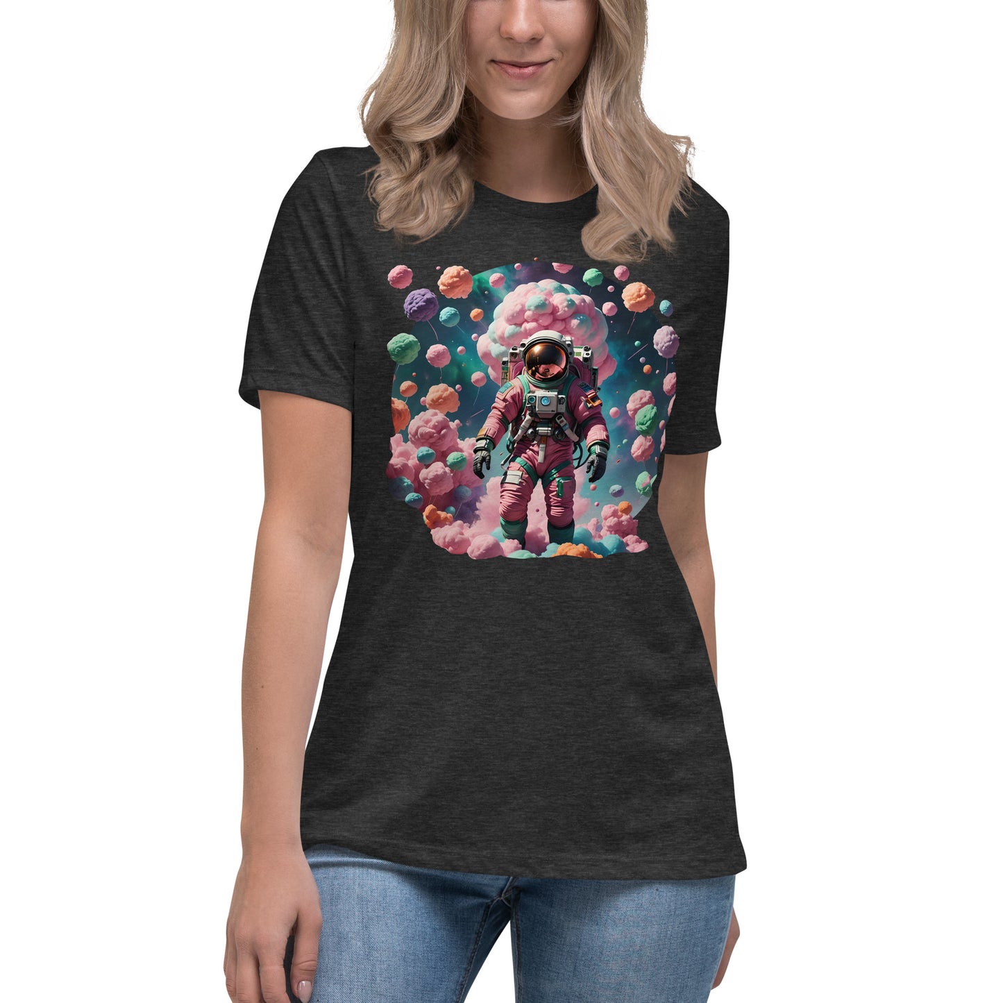 AI Cotton Candy Space Women's Relaxed T-Shirt