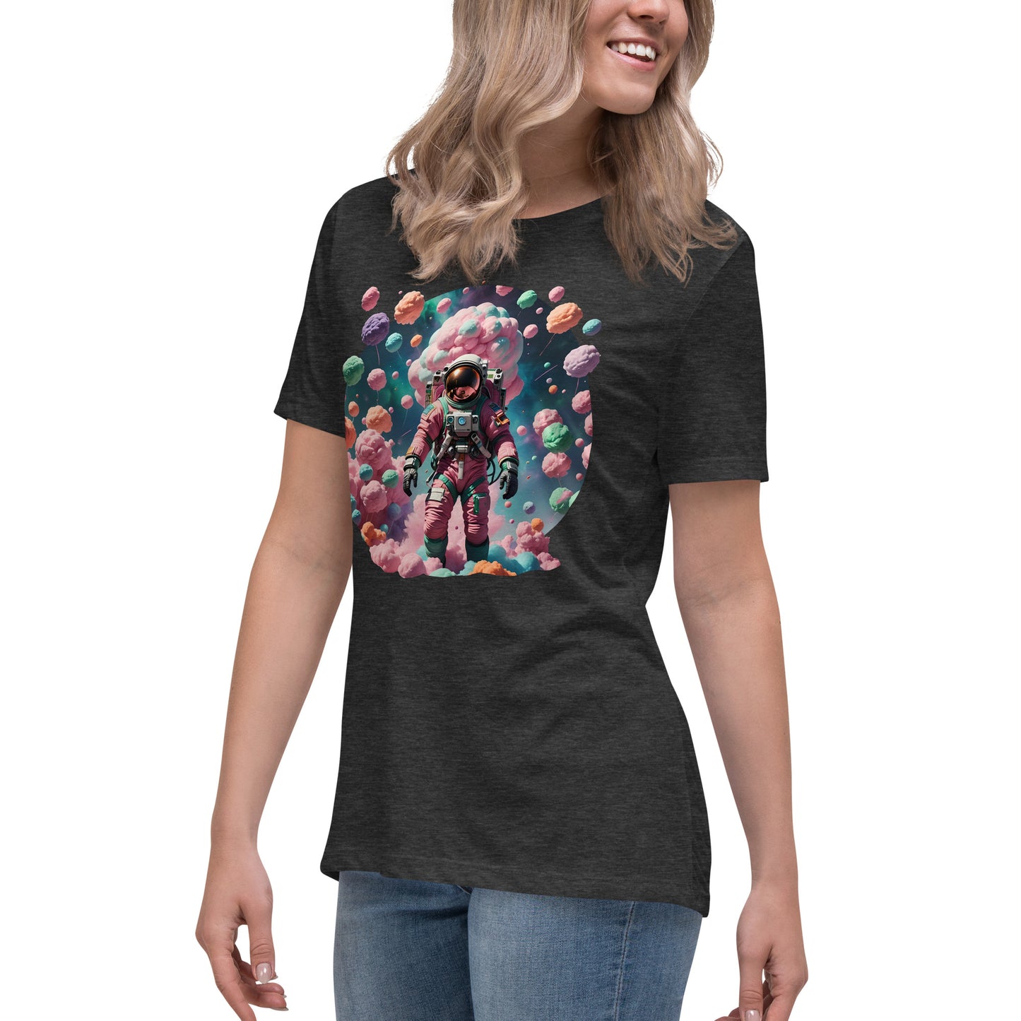 AI Cotton Candy Space Women's Relaxed T-Shirt