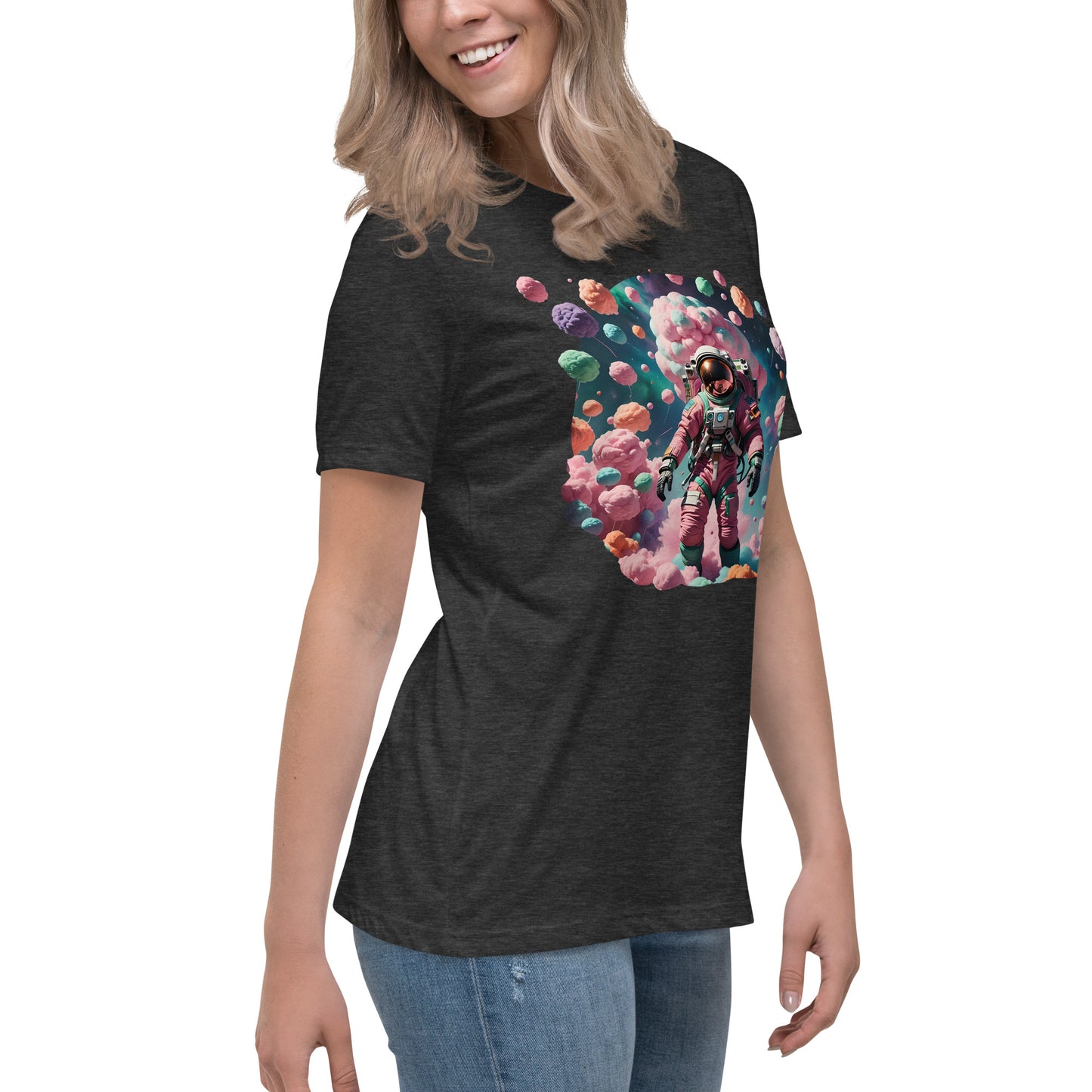 AI Cotton Candy Space Women's Relaxed T-Shirt