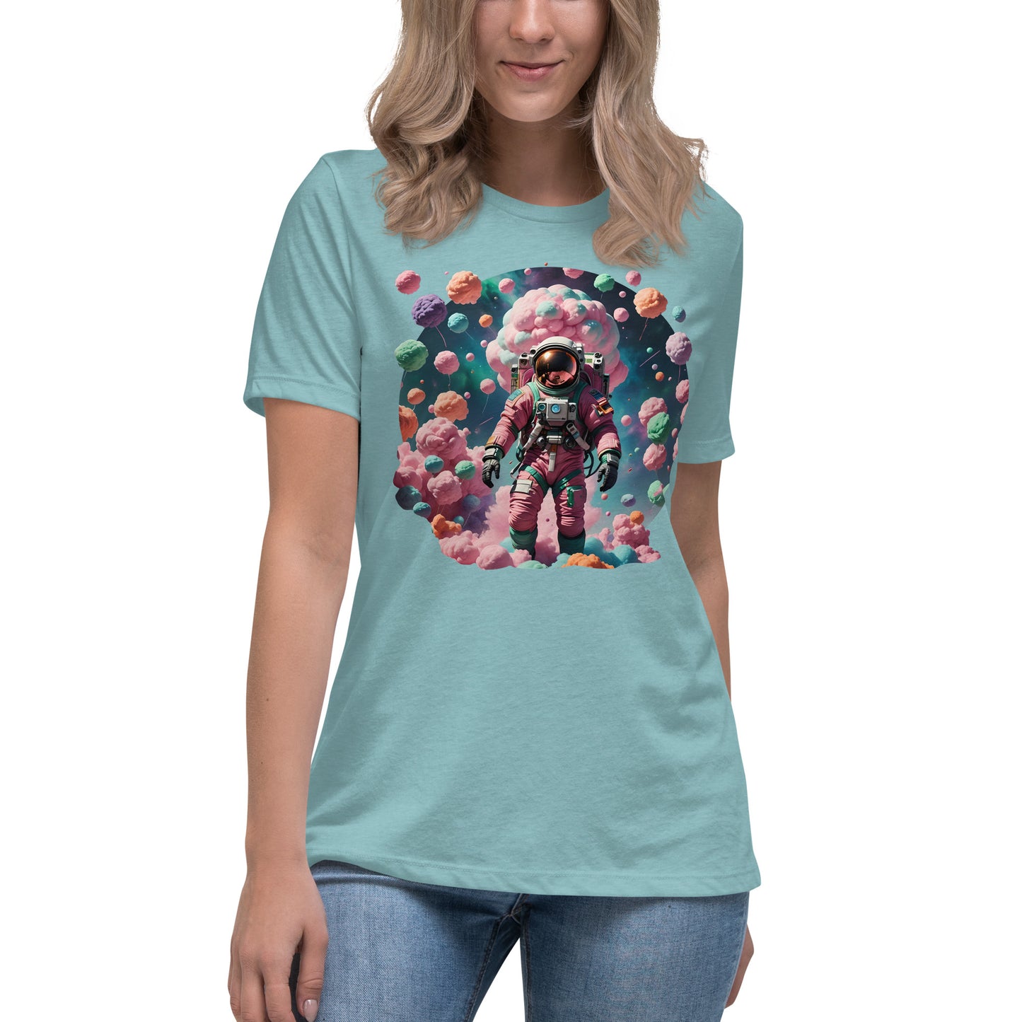 AI Cotton Candy Space Women's Relaxed T-Shirt