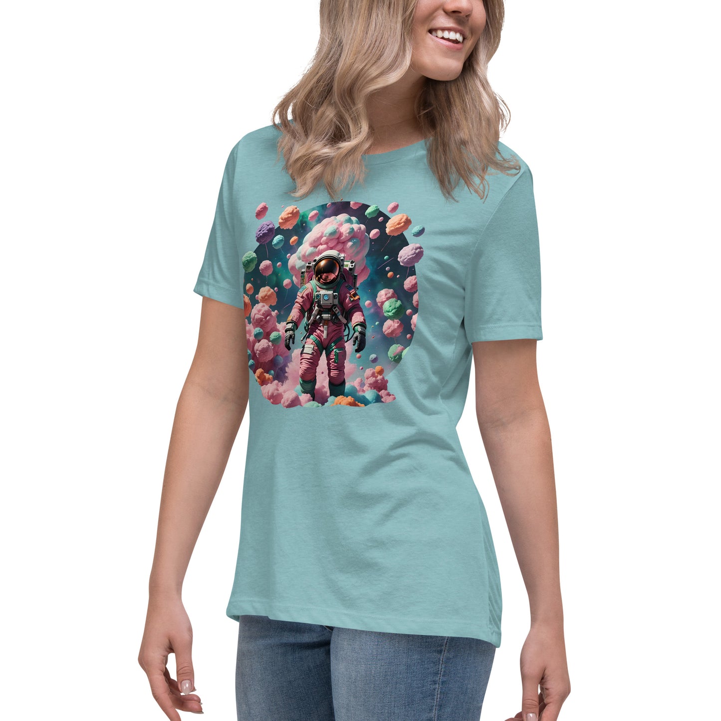 AI Cotton Candy Space Women's Relaxed T-Shirt