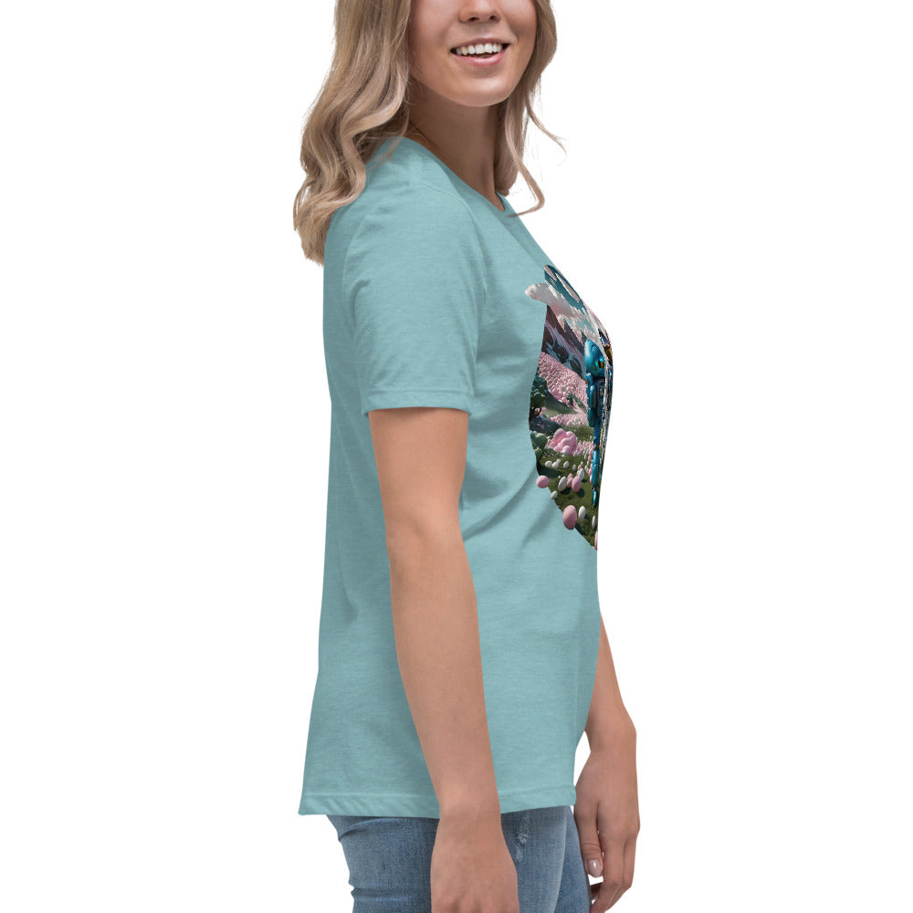 AI Bubble Gum Space Women's Relaxed T-Shirt