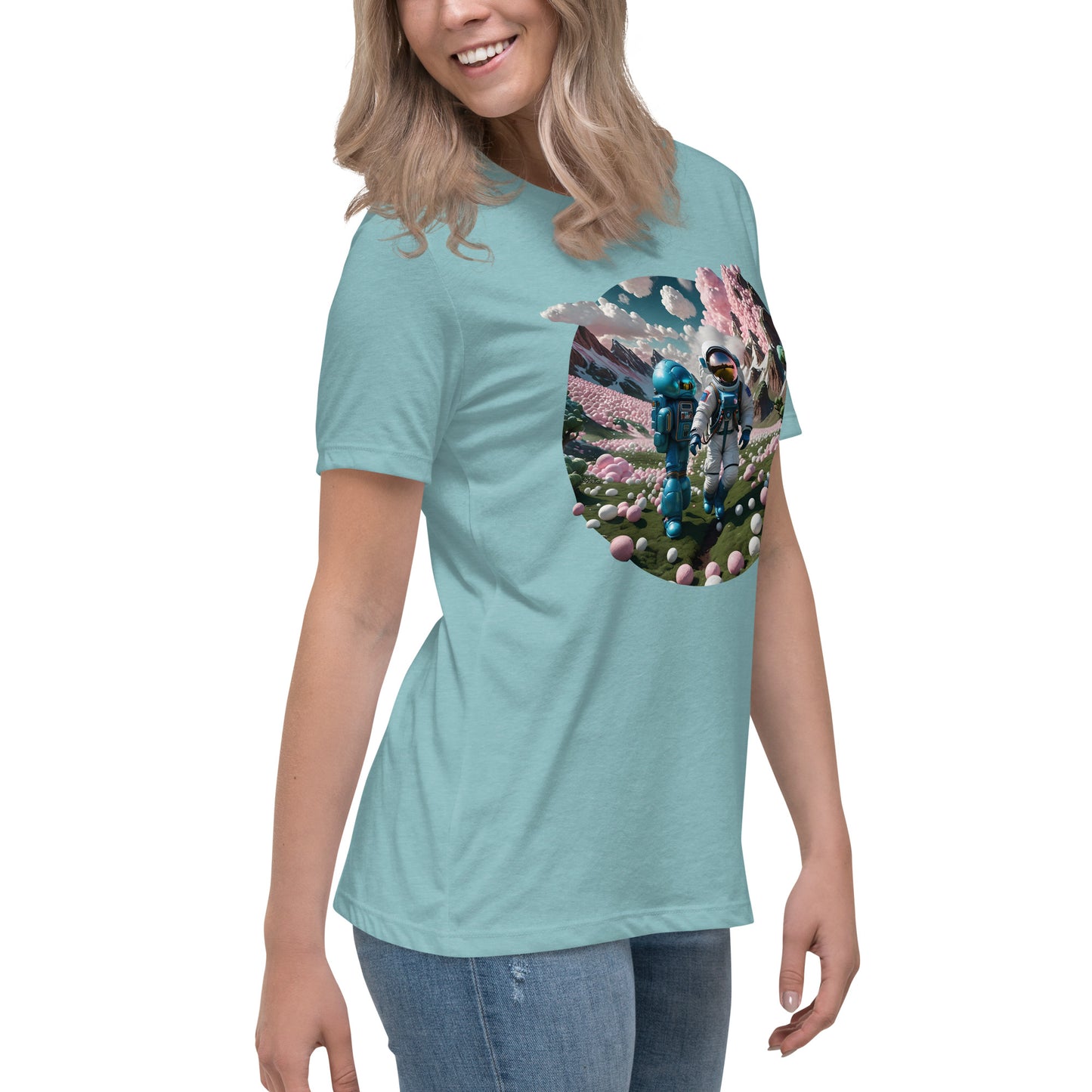 AI Bubble Gum Space Women's Relaxed T-Shirt