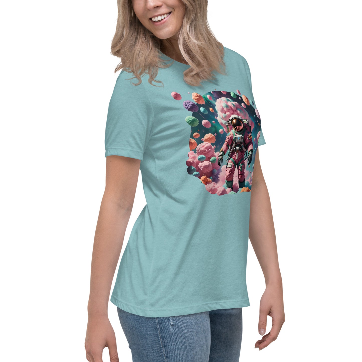 AI Cotton Candy Space Women's Relaxed T-Shirt