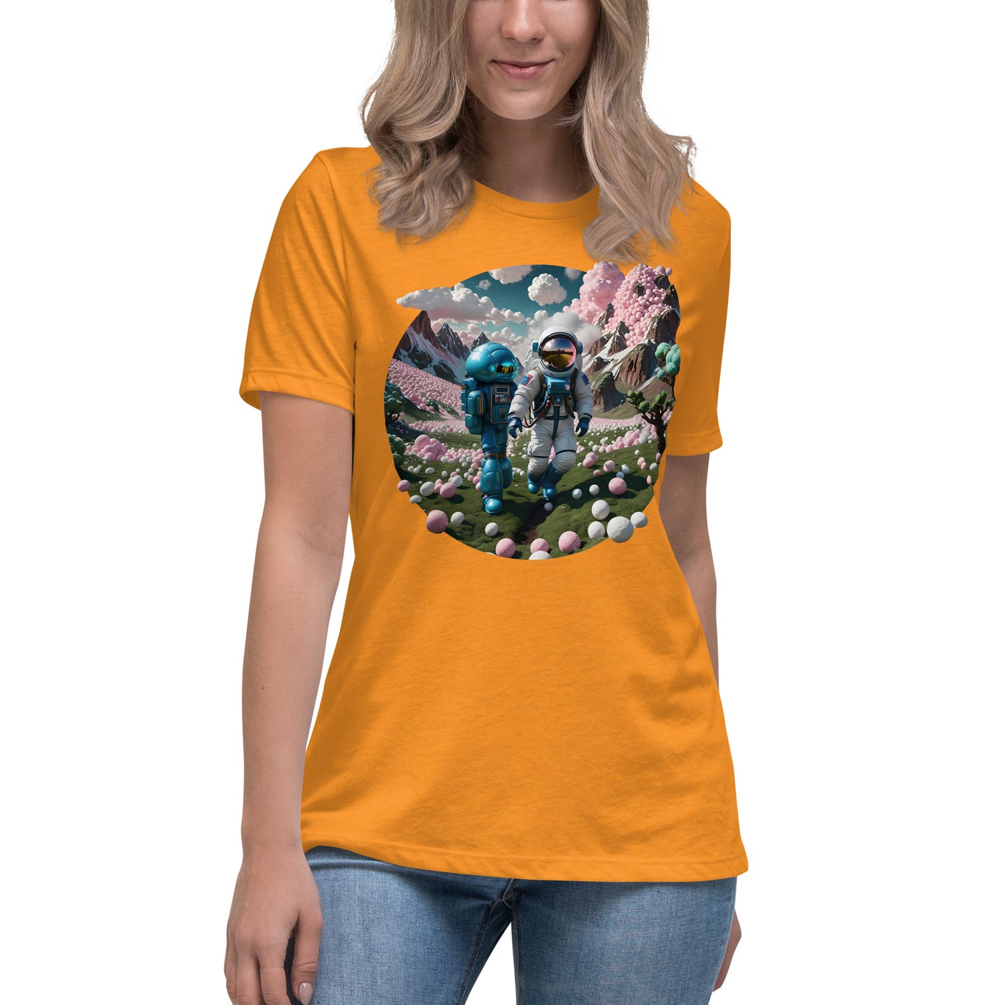 AI Bubble Gum Space Women's Relaxed T-Shirt