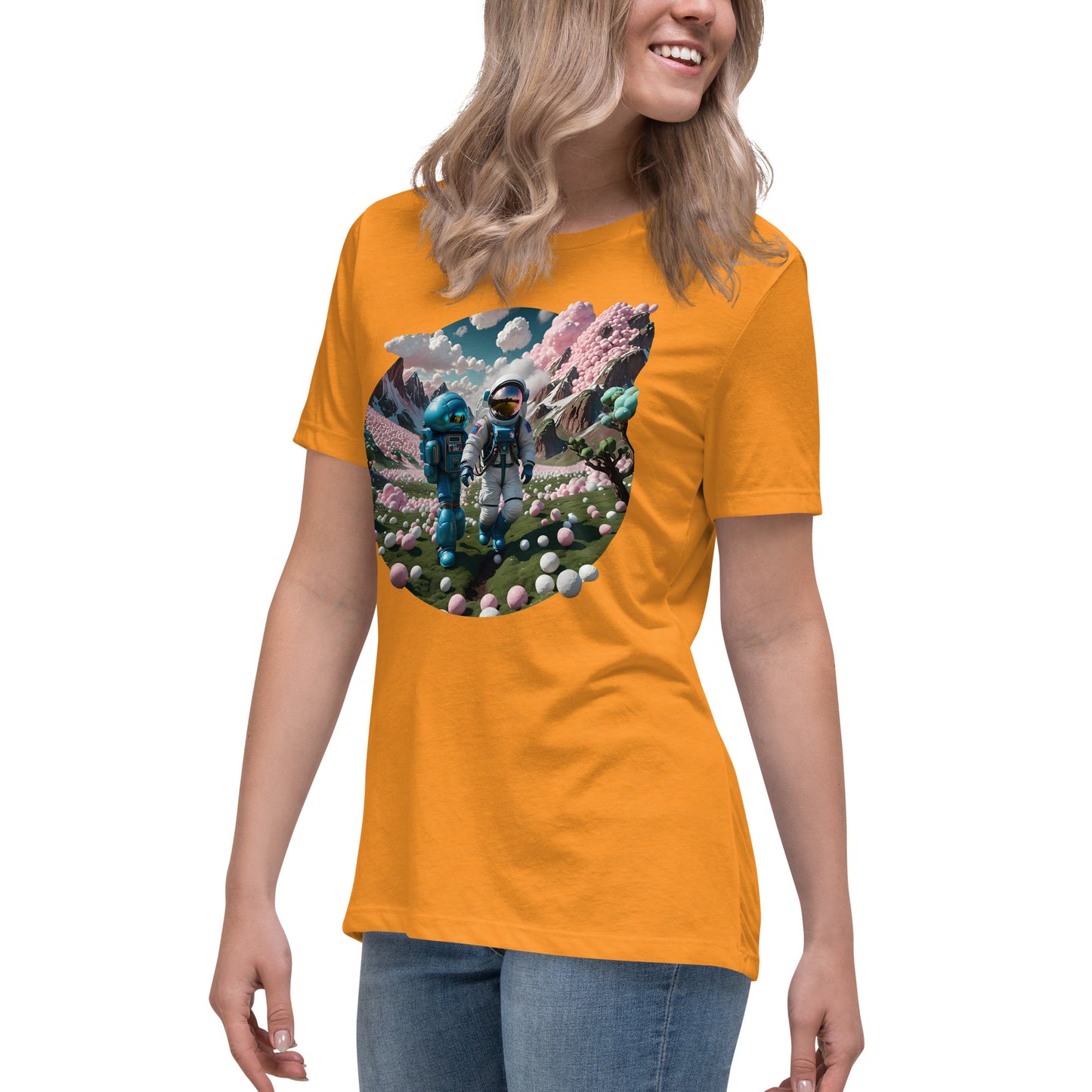 AI Bubble Gum Space Women's Relaxed T-Shirt