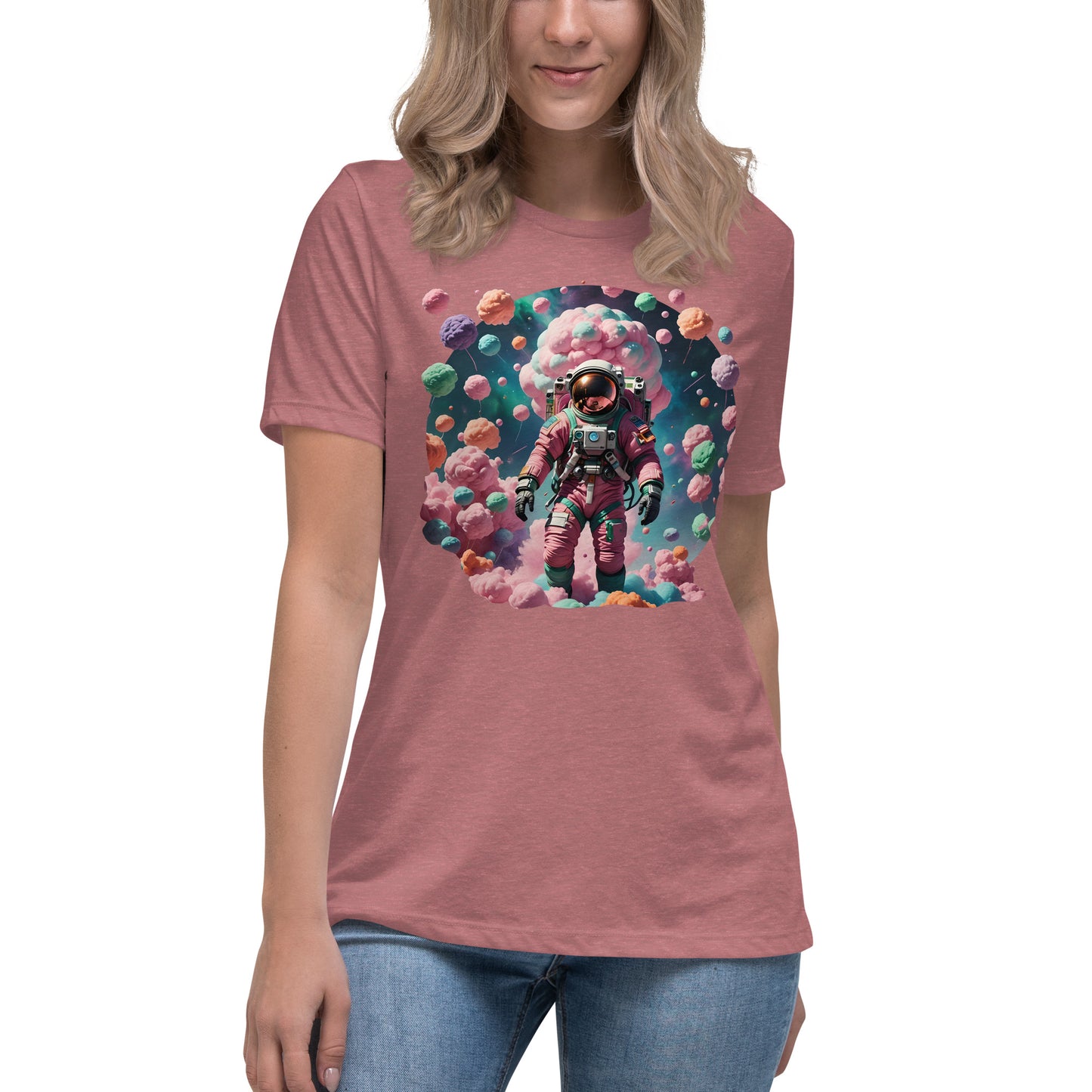 AI Cotton Candy Space Women's Relaxed T-Shirt