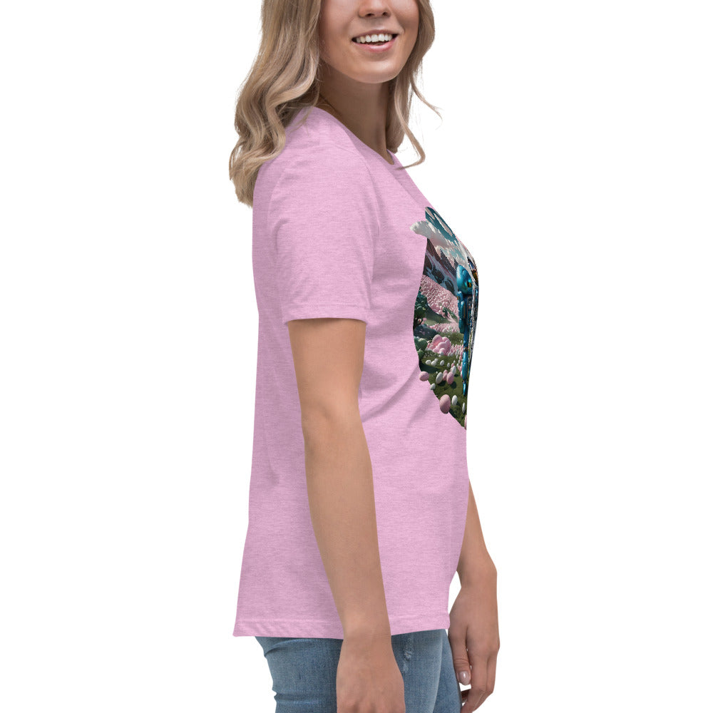 AI Bubble Gum Space Women's Relaxed T-Shirt