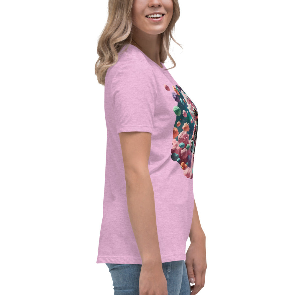 AI Cotton Candy Space Women's Relaxed T-Shirt