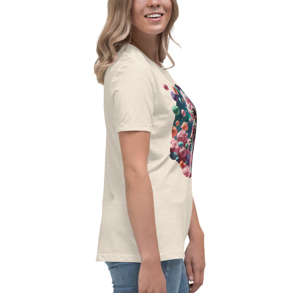 AI Cotton Candy Space Women's Relaxed T-Shirt