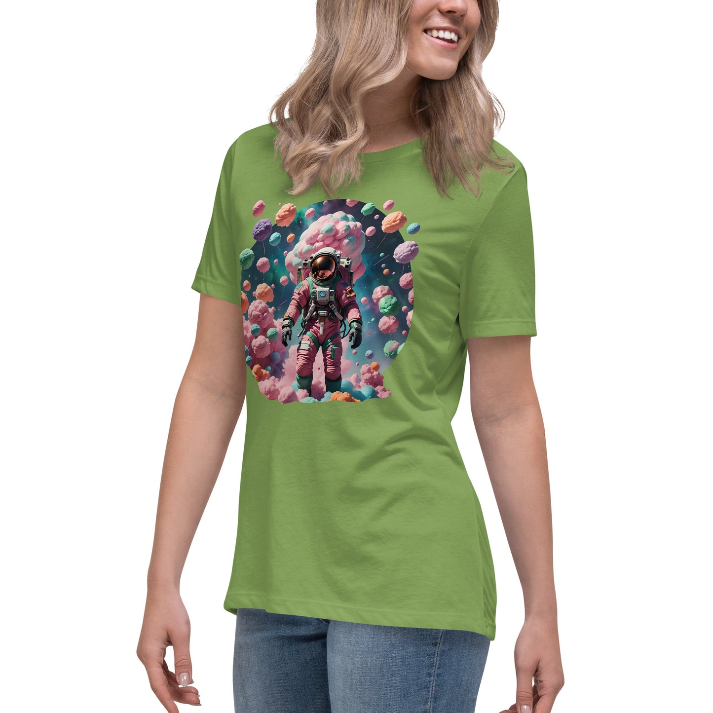 AI Cotton Candy Space Women's Relaxed T-Shirt