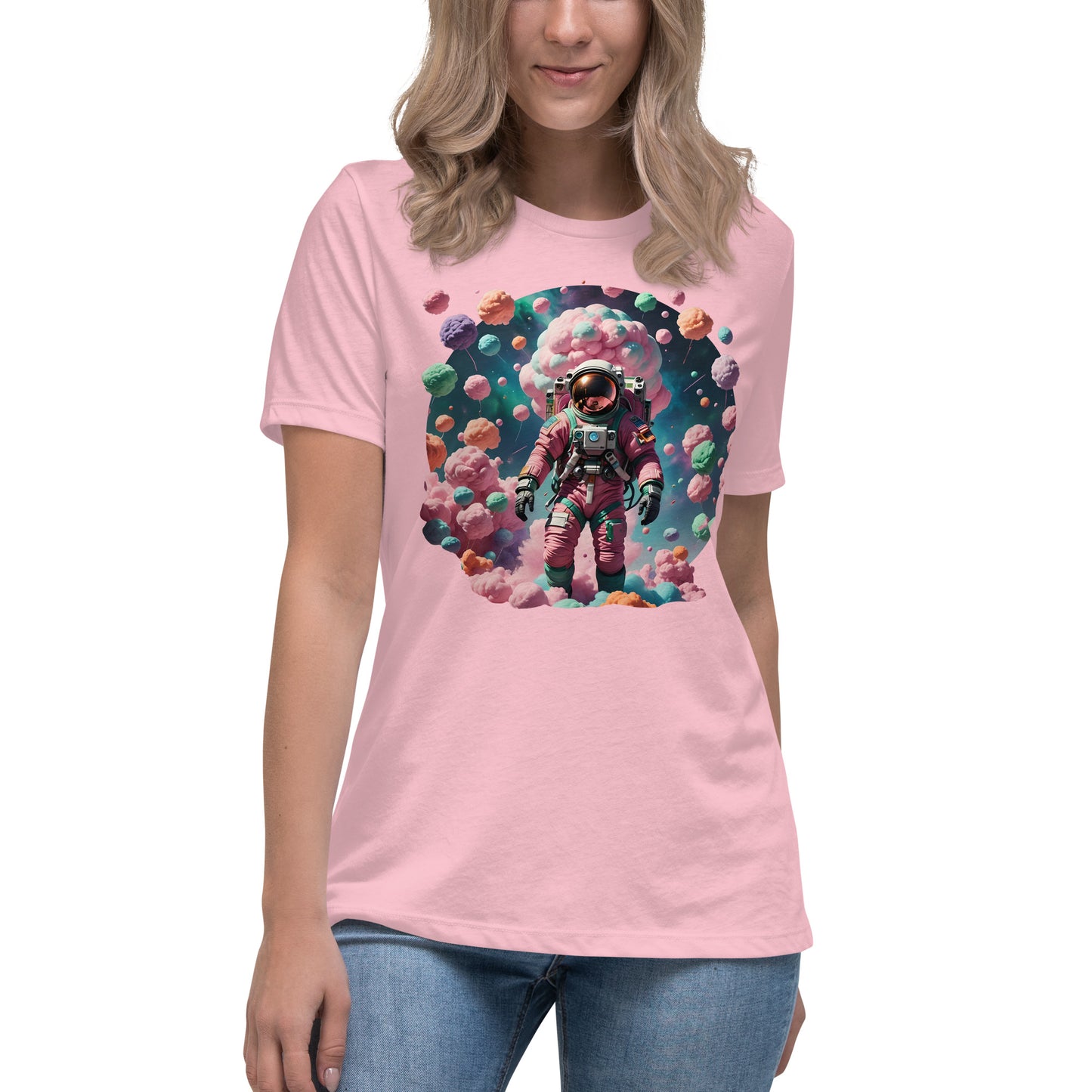 AI Cotton Candy Space Women's Relaxed T-Shirt