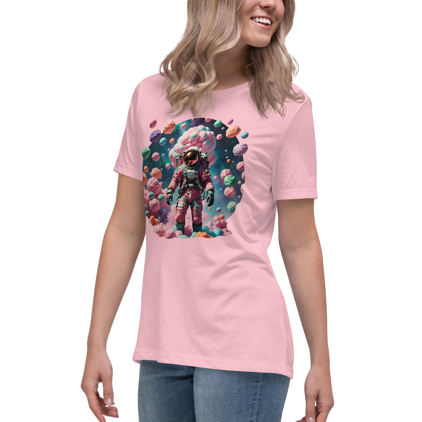 AI Cotton Candy Space Women's Relaxed T-Shirt