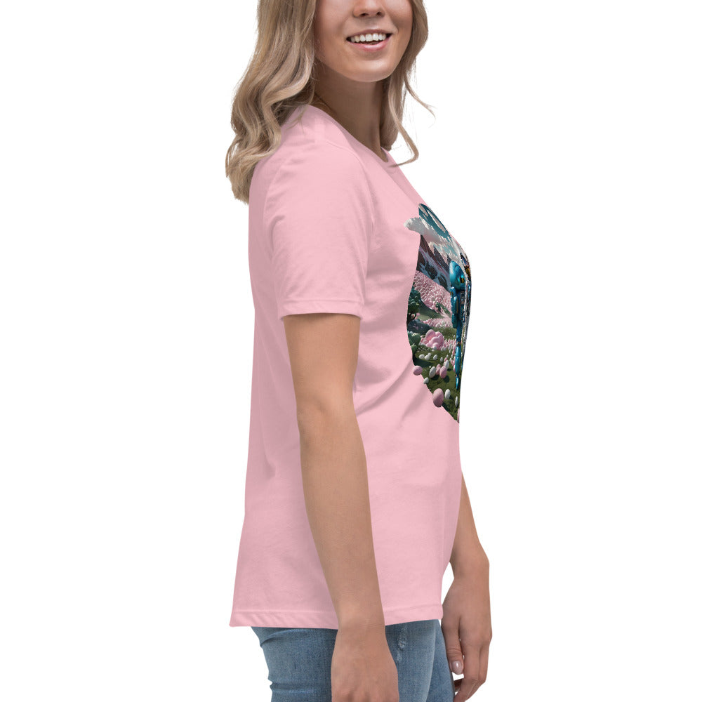 AI Bubble Gum Space Women's Relaxed T-Shirt