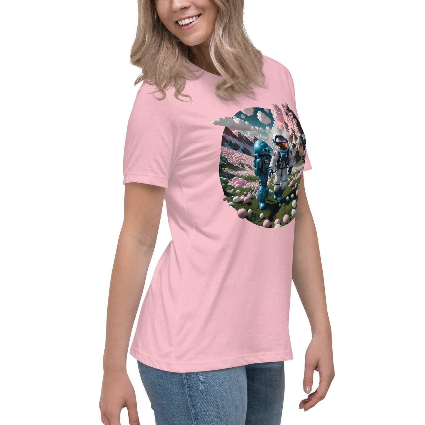 AI Bubble Gum Space Women's Relaxed T-Shirt