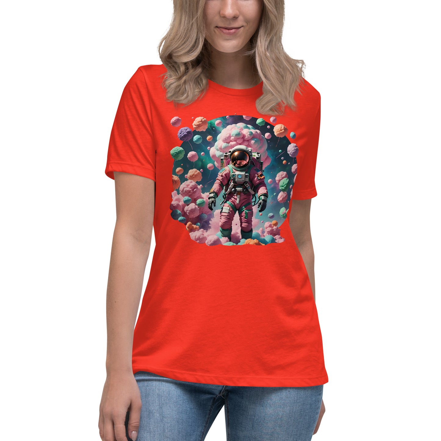 AI Cotton Candy Space Women's Relaxed T-Shirt