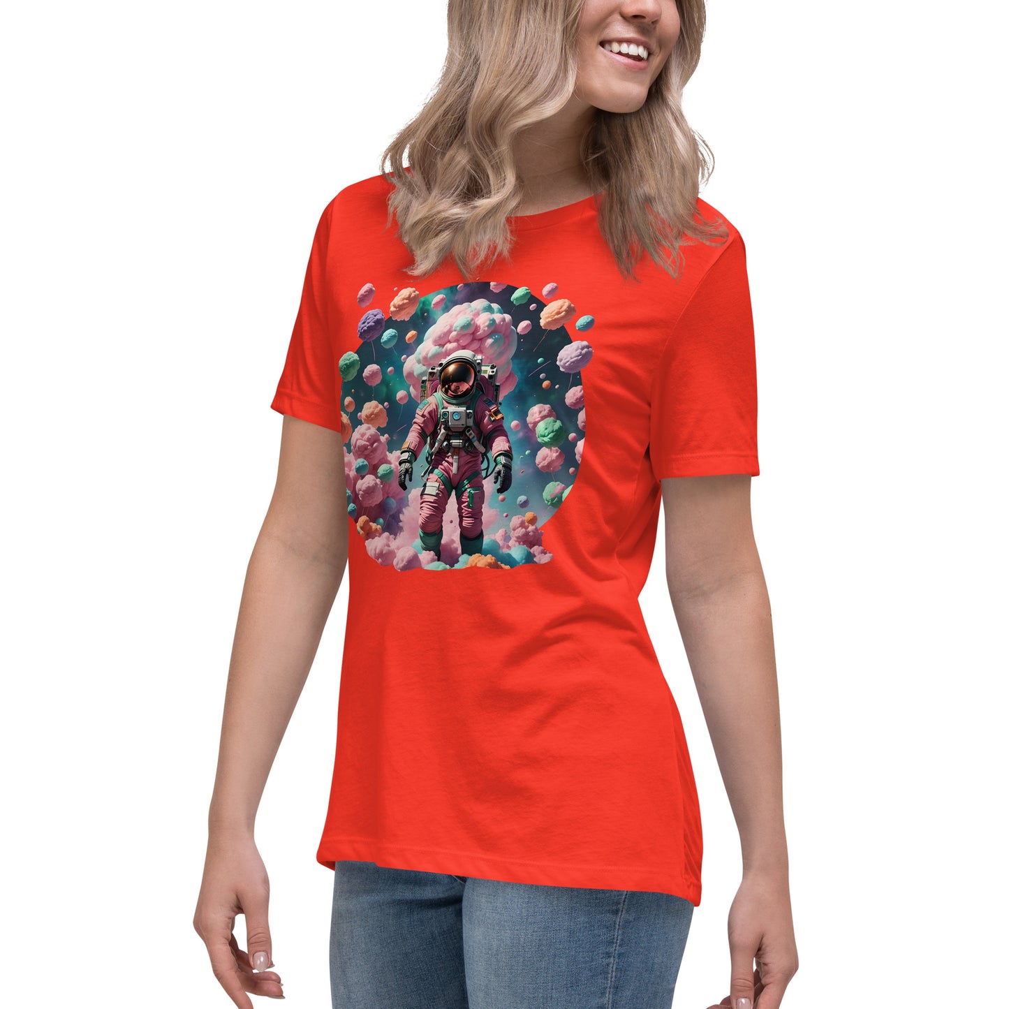 AI Cotton Candy Space Women's Relaxed T-Shirt