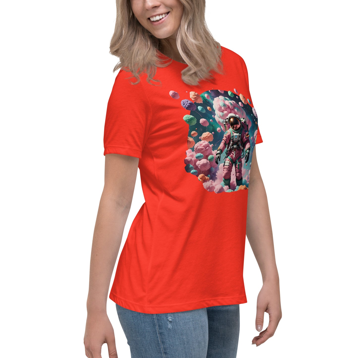 AI Cotton Candy Space Women's Relaxed T-Shirt