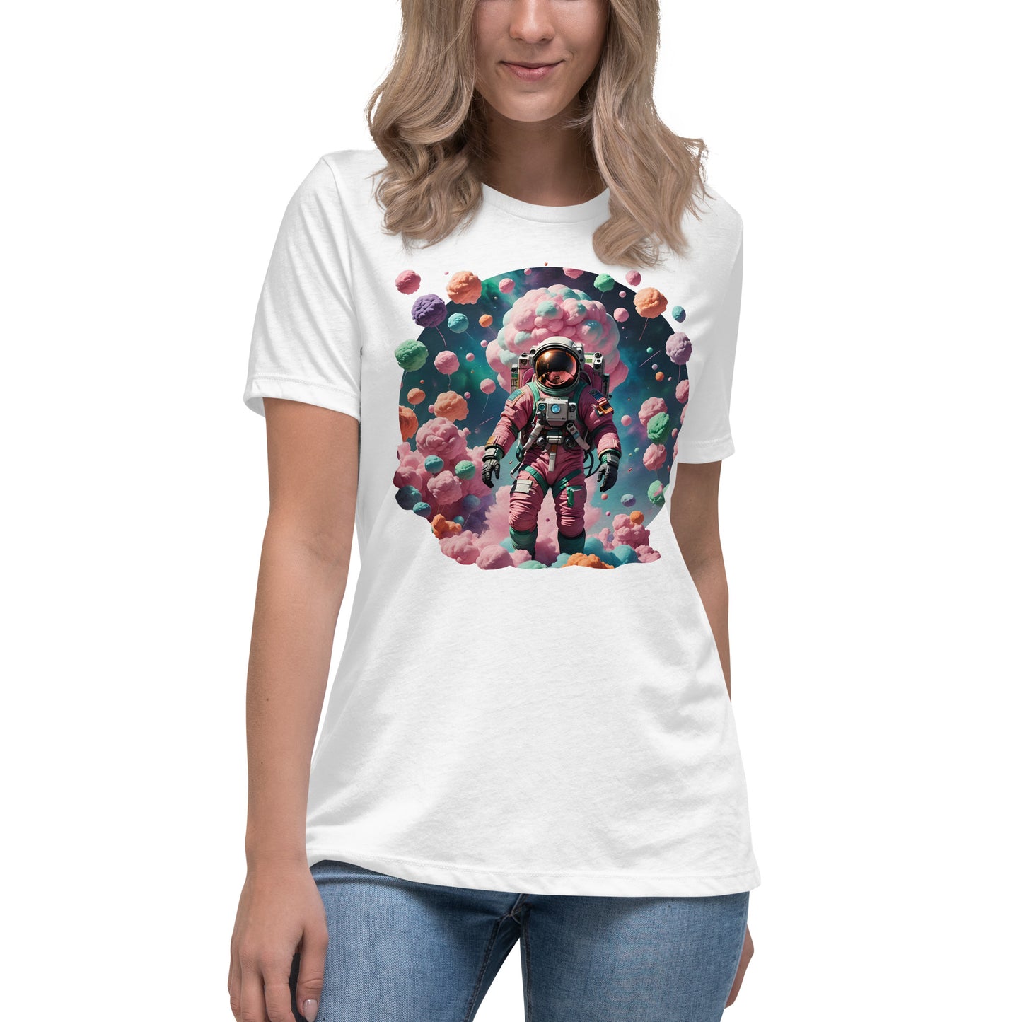 AI Cotton Candy Space Women's Relaxed T-Shirt