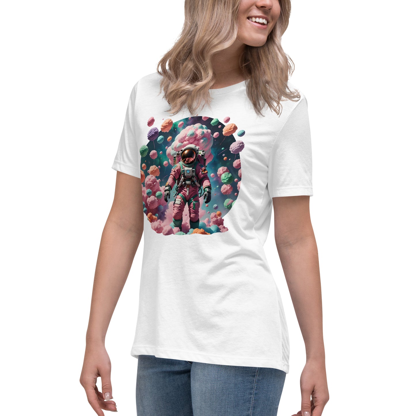 AI Cotton Candy Space Women's Relaxed T-Shirt