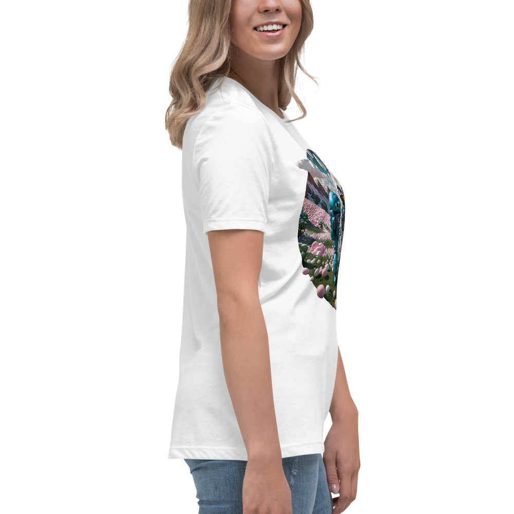 AI Bubble Gum Space Women's Relaxed T-Shirt