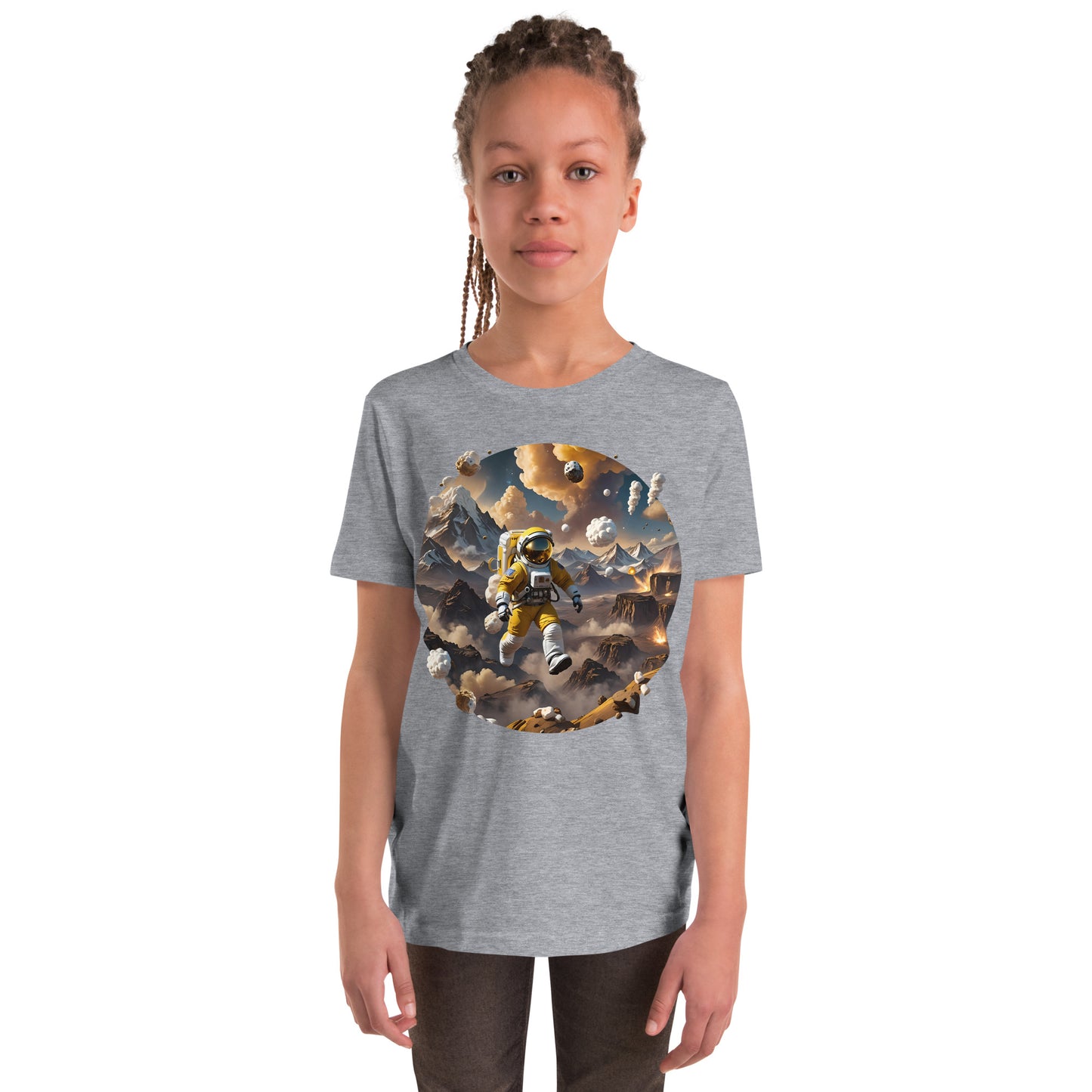 AI Smores Marshmallow Space Youth Short Sleeve T-Shirt