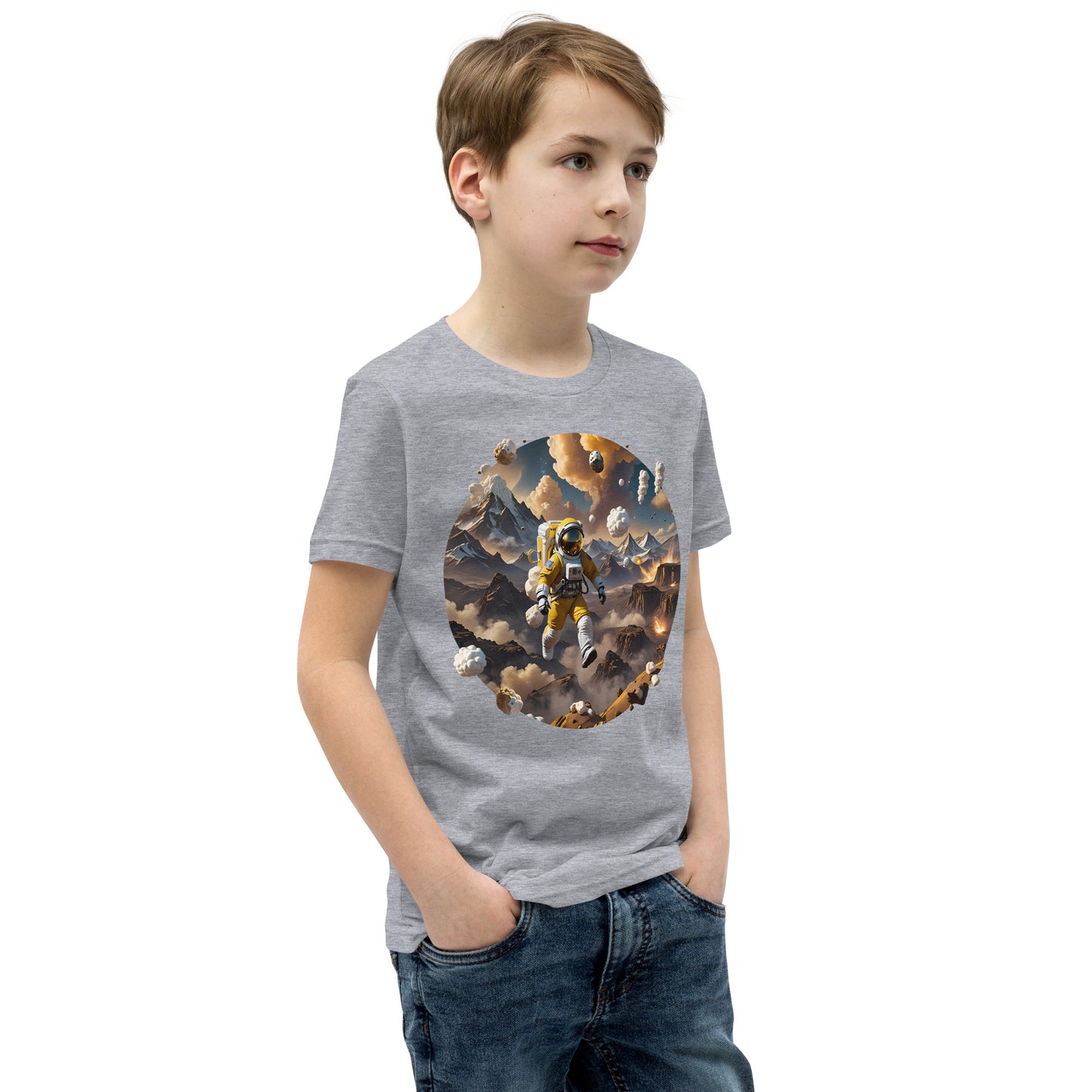 AI Smores Marshmallow Space Youth Short Sleeve T-Shirt