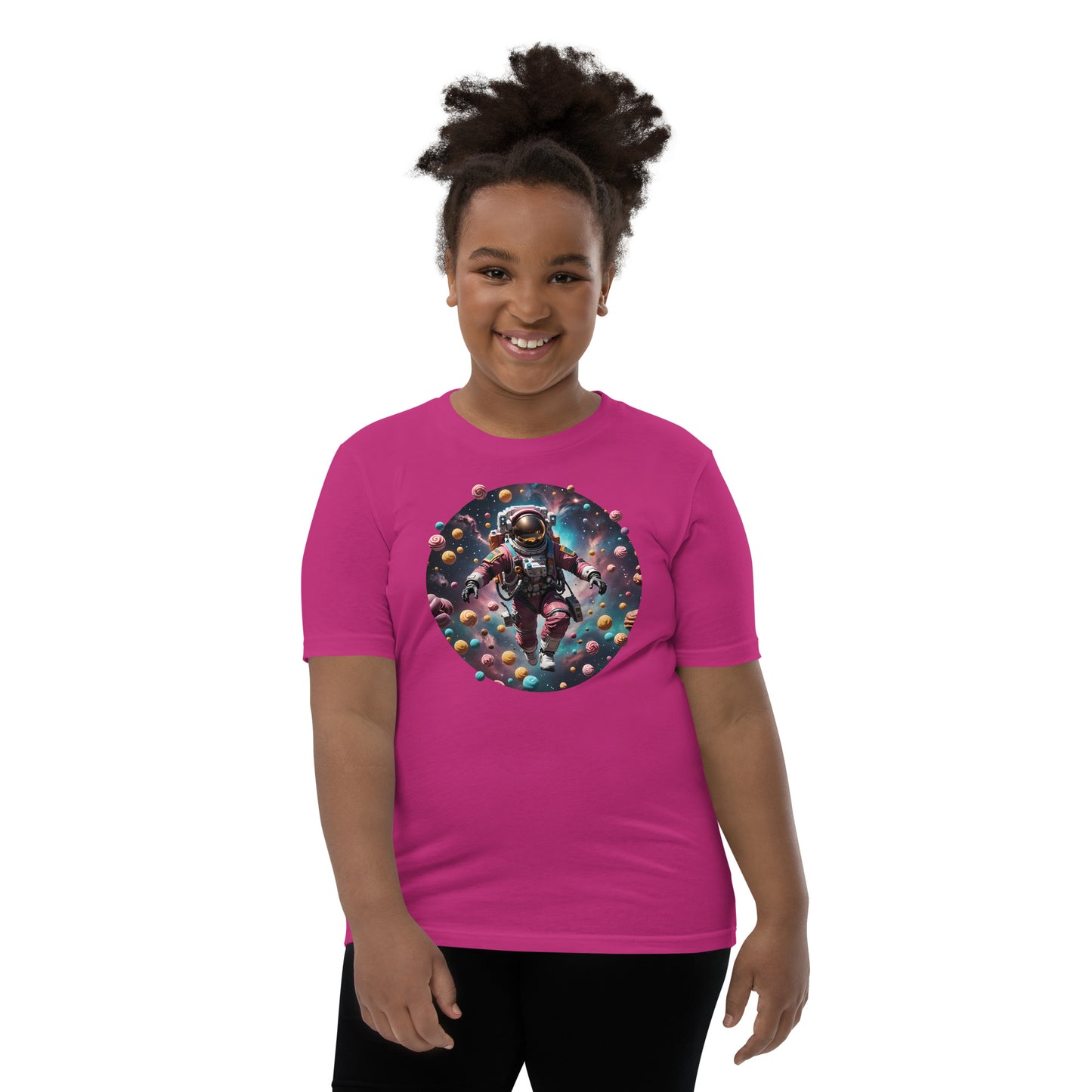 AI Freeze Dried Candy Space Youth Short Sleeve T-Shirt