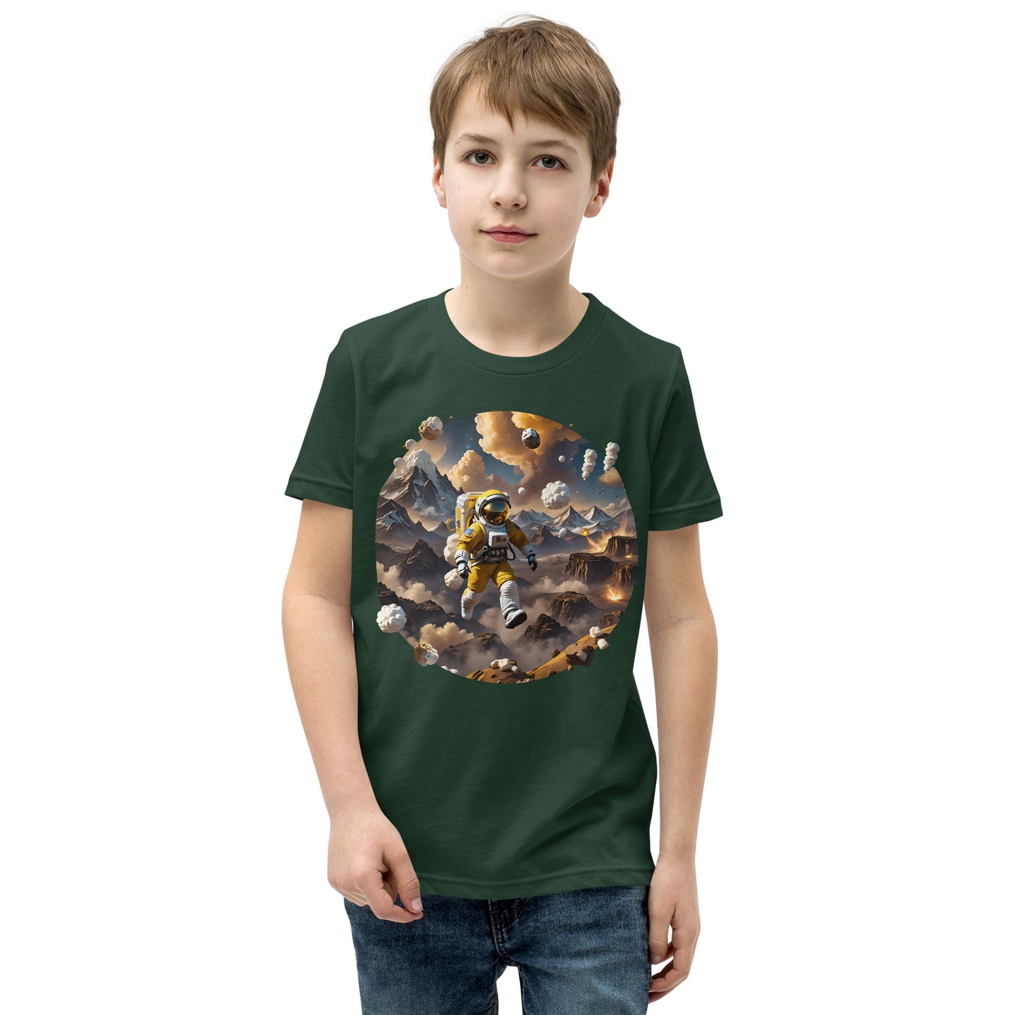 AI Smores Marshmallow Space Youth Short Sleeve T-Shirt